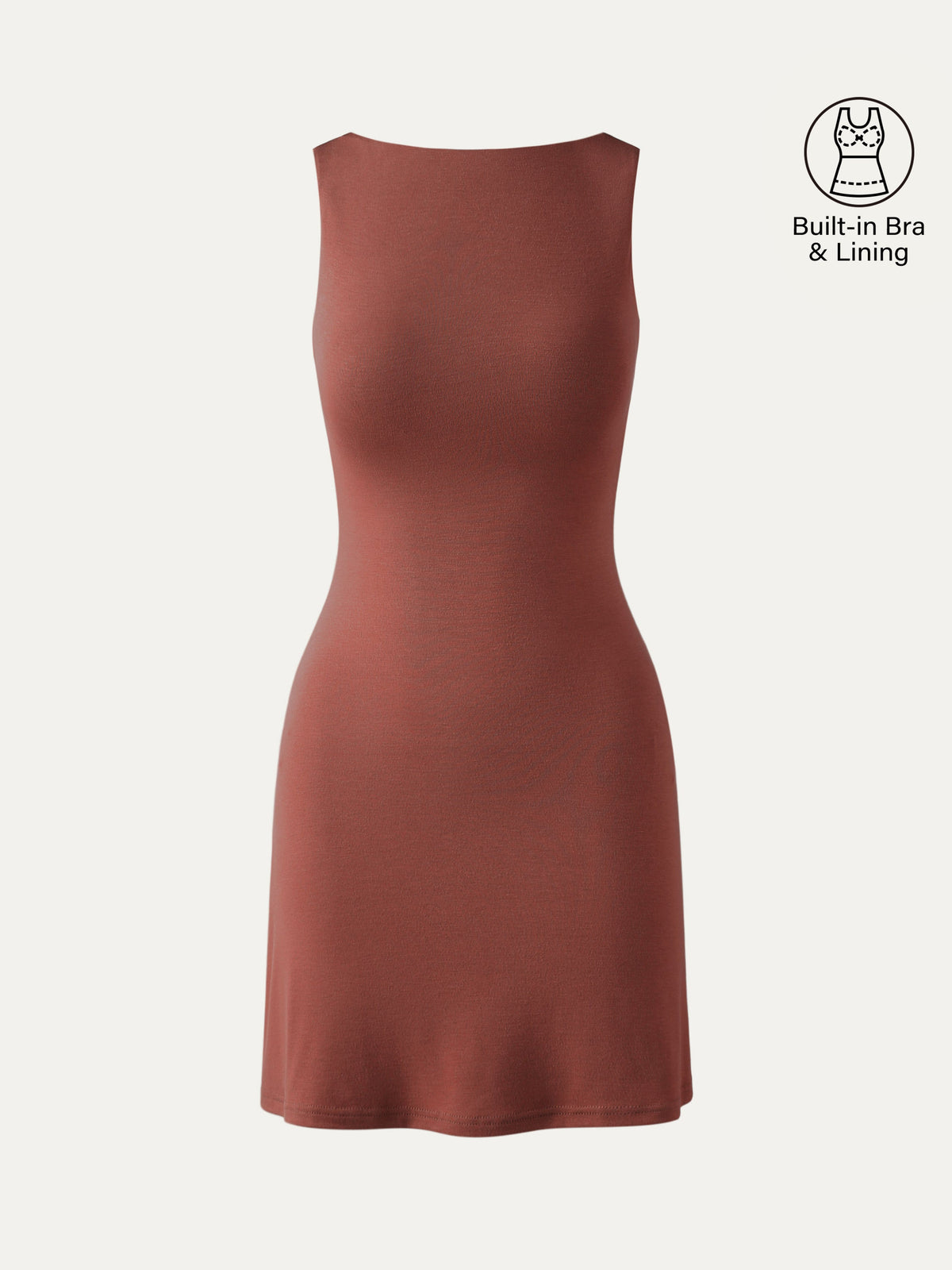 Cooling Open Back Bandless Bra Mini Dress — original photo 15