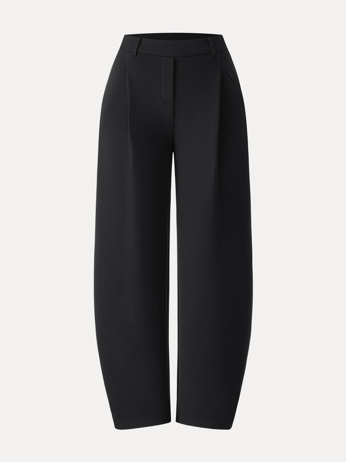 Cozy Knit Mid Rise Barrel Leg Pull-on Pants — original photo 18