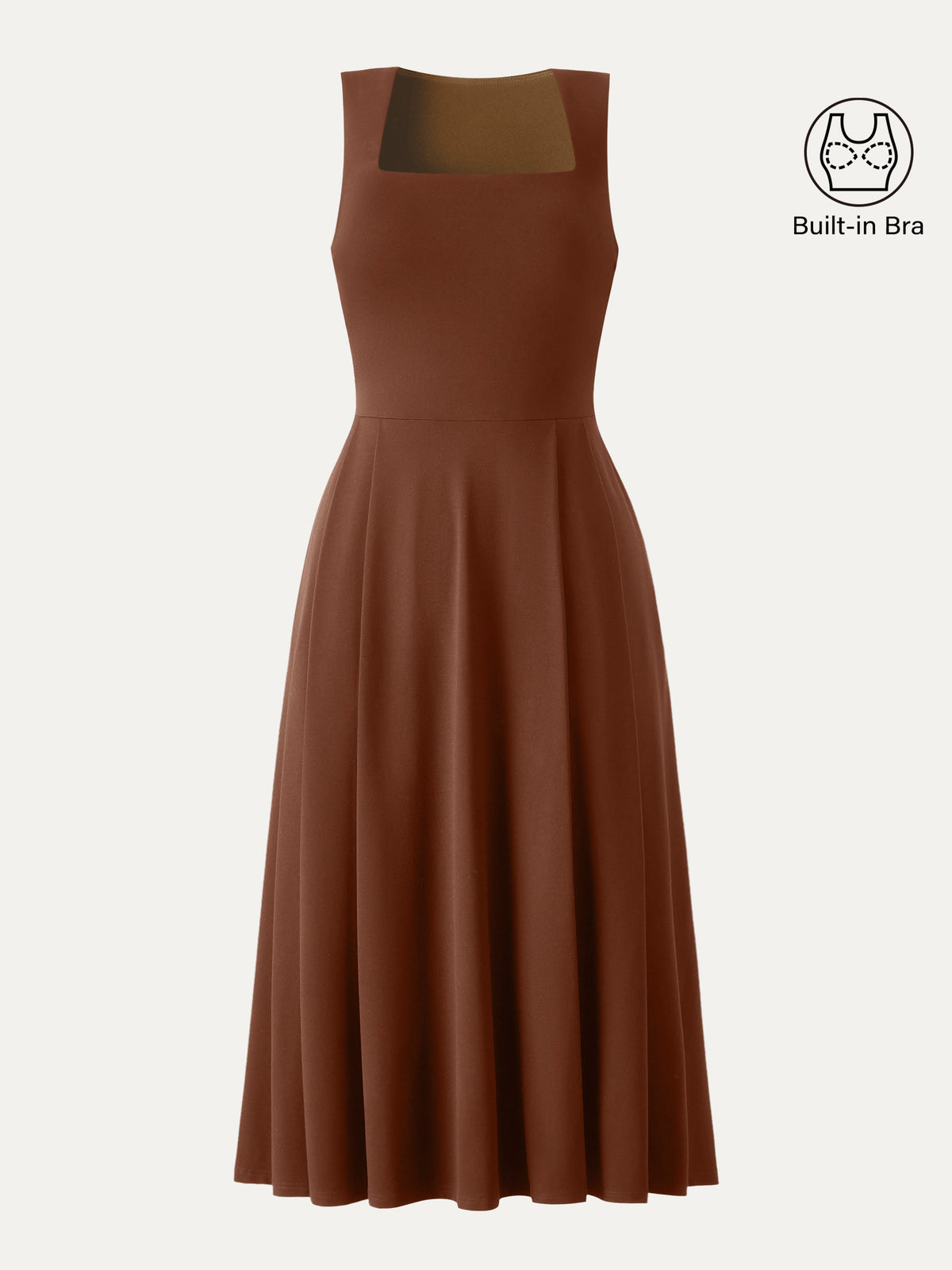 The Anytime Little Black Built-In Bra Dress with Pockets — original photo 14