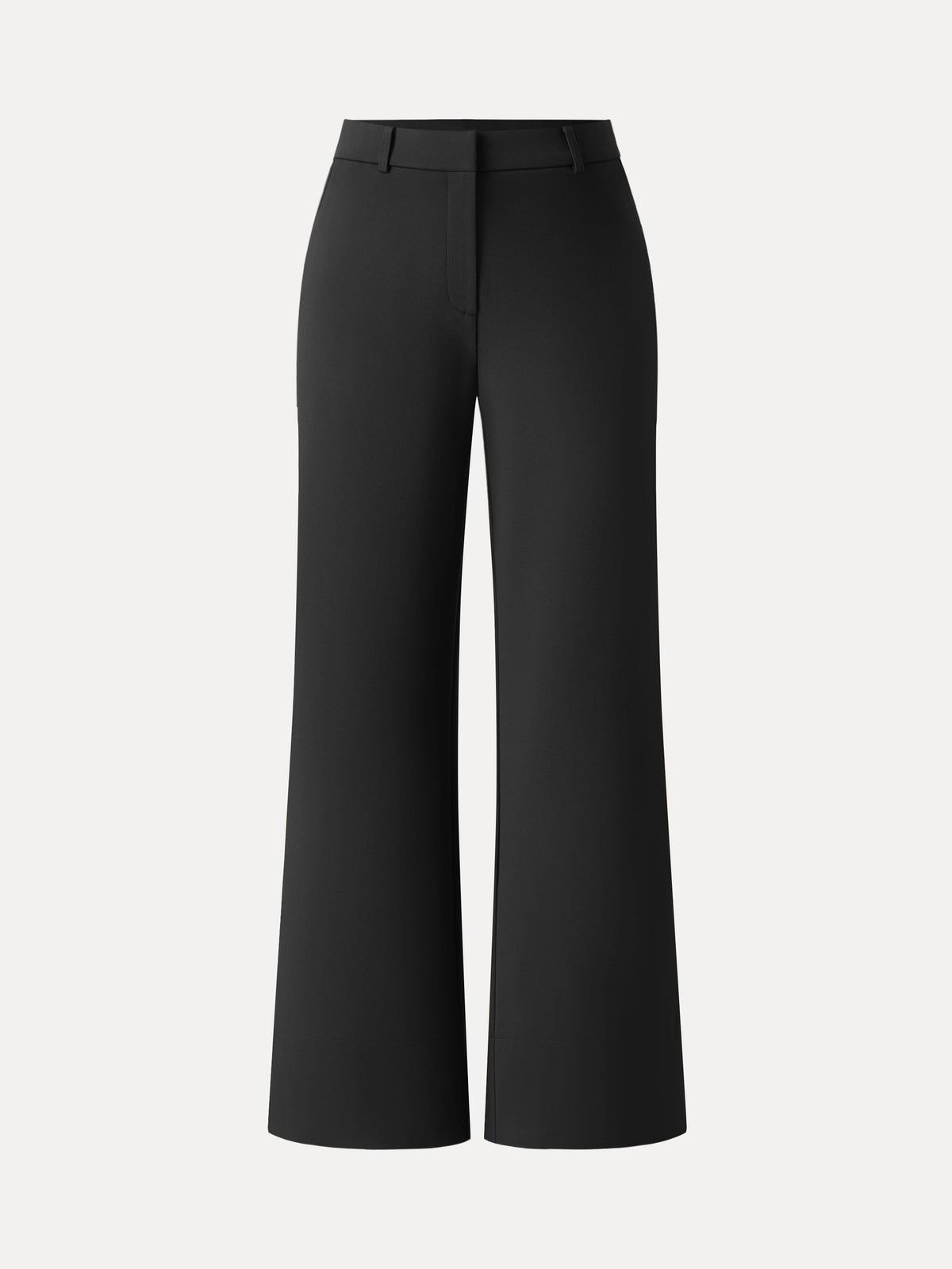 Ponte Mid-Rise Wide-Leg Pants with Pockets — original photo 10