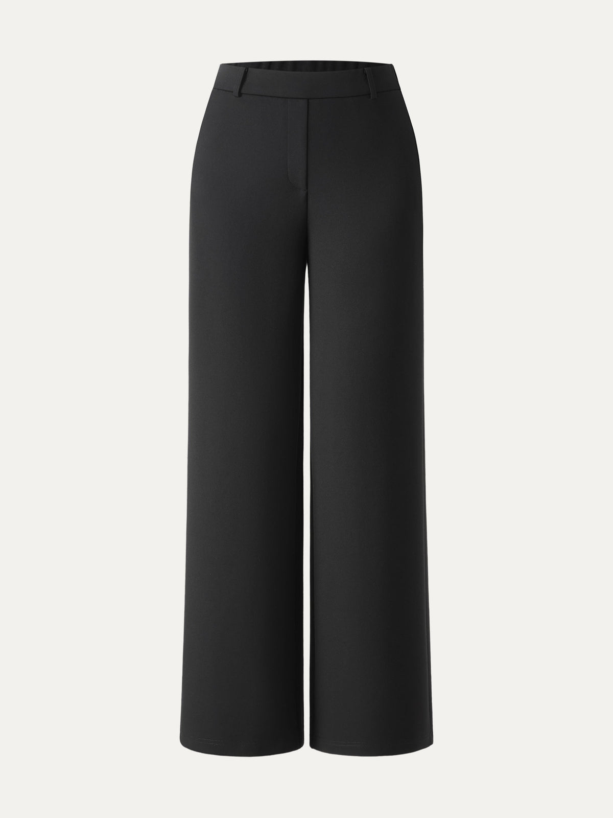 Ponte Mid-Rise Wide-Leg Pants with Pockets — original photo 12