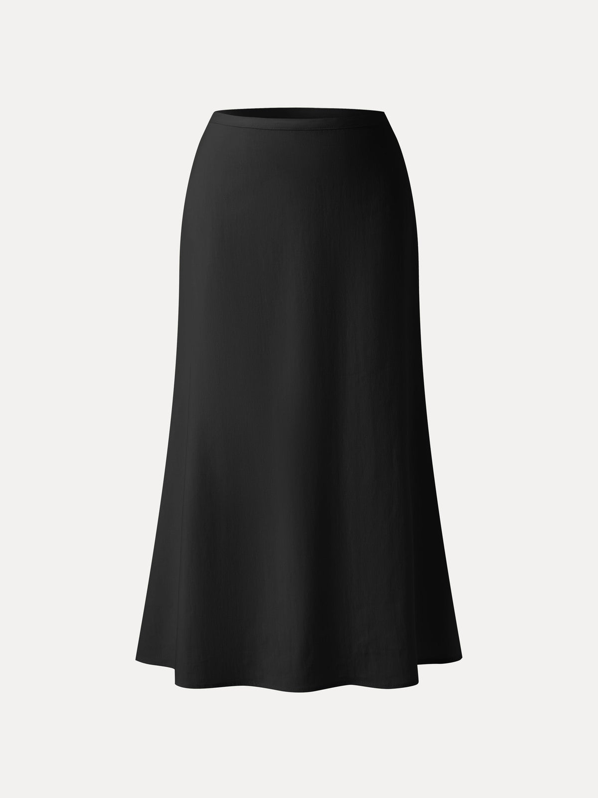 Lyocell-Linen Blend Maxi Flared Pull-On Skirt — original photo 14