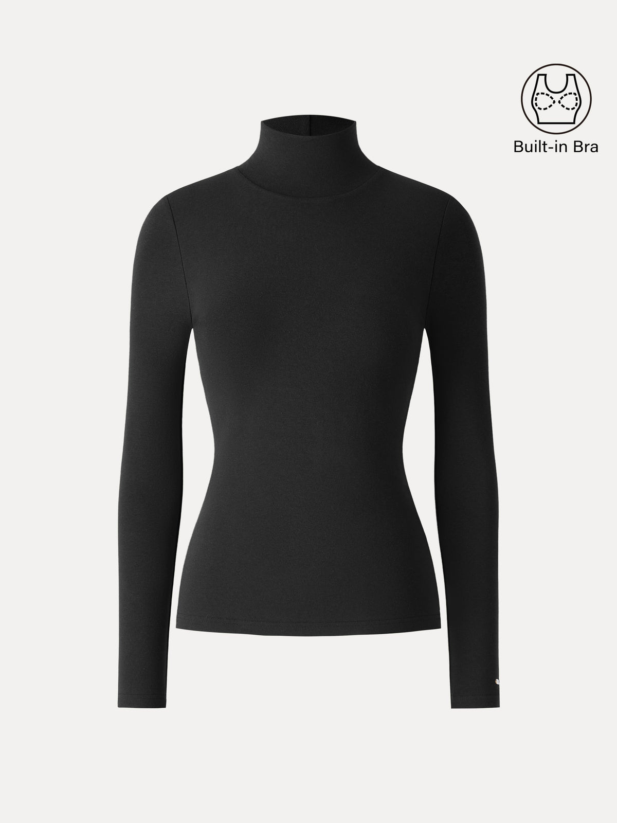 ProWarm Turtleneck Long Sleeve Built-In Bra Top — original photo 11