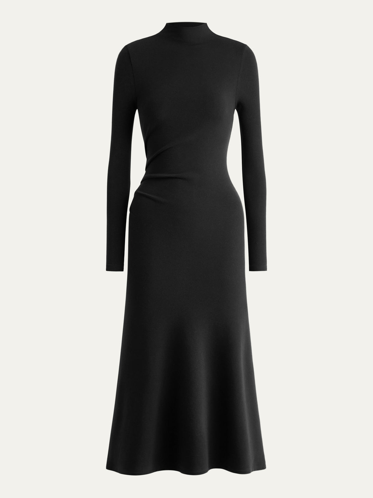 ProWarm Mock Neck Long Sleeve Ruched Mermaid Midi Dress — original photo 17