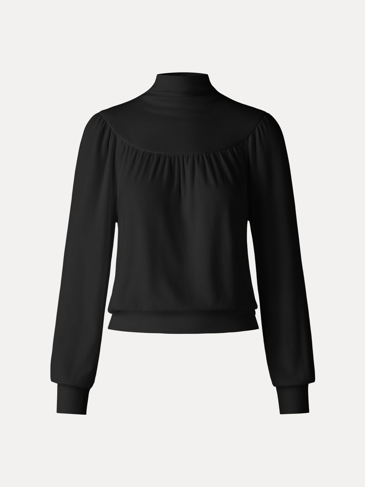 ProWarm Mock Neck Ruched Banded Hem Top — original photo 12