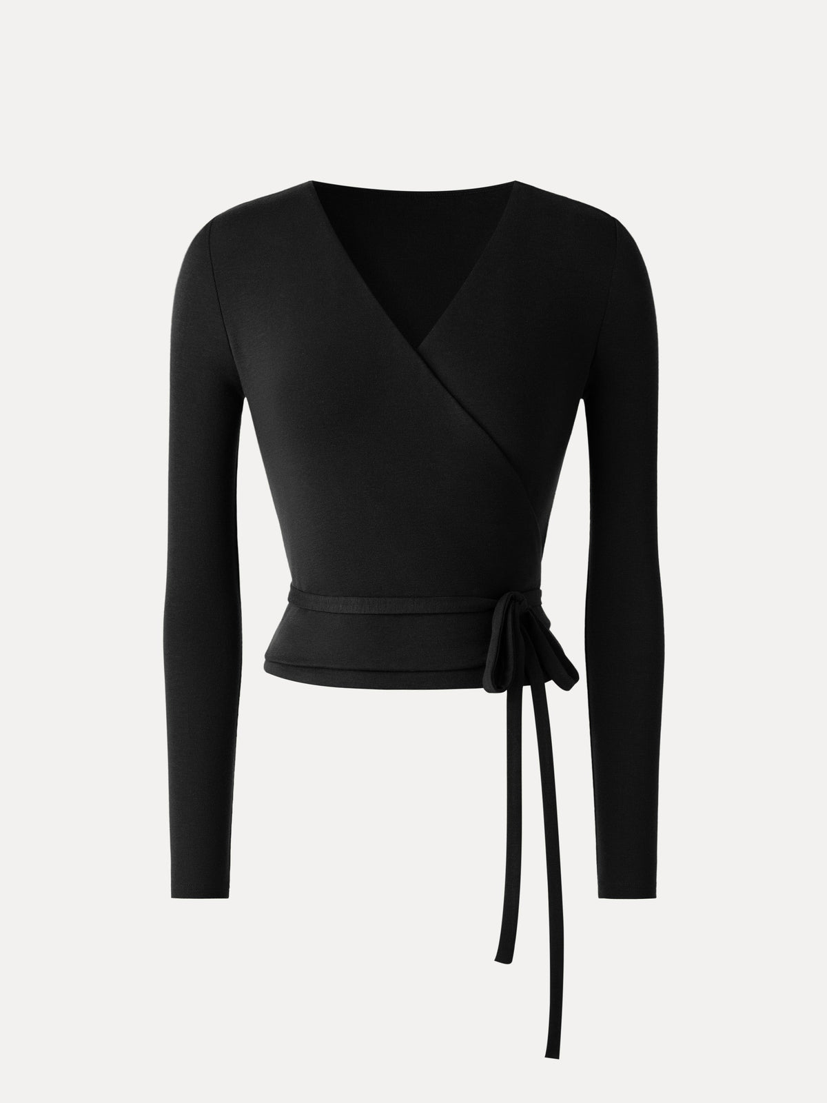 LiteWarm Cashmere Blend Reversible Wrap Tie-Waist Cardigan — original photo 10