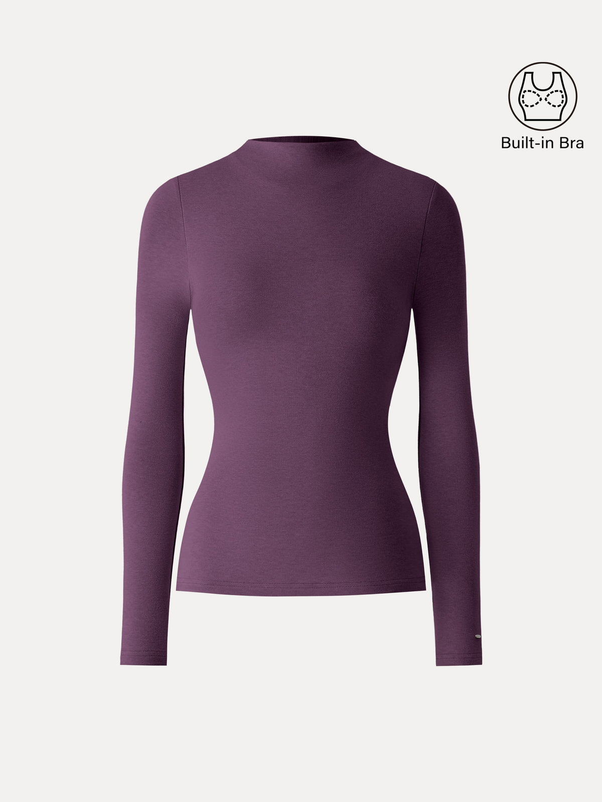 ProWarm Mockneck Long Sleeve Built-In Bra Top — original photo 14