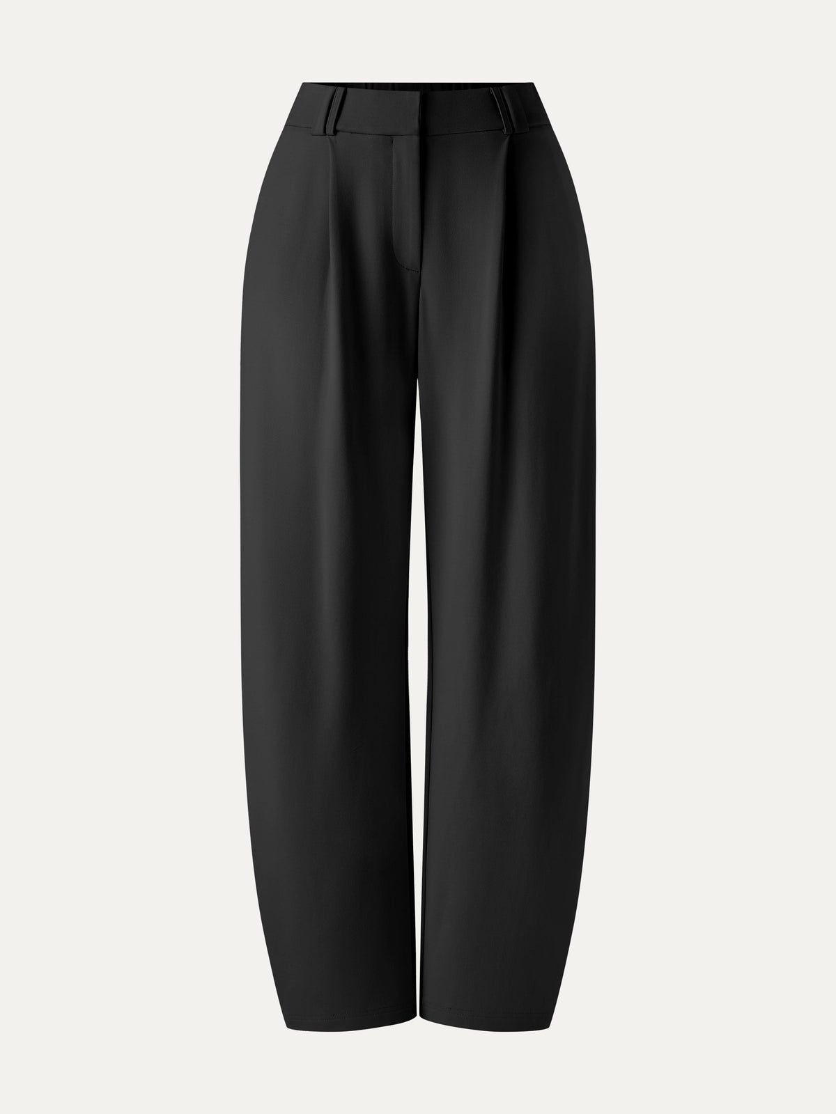 CoolTouch Stretch Ponte High Rise Cropped Barrel Pants — original photo 12