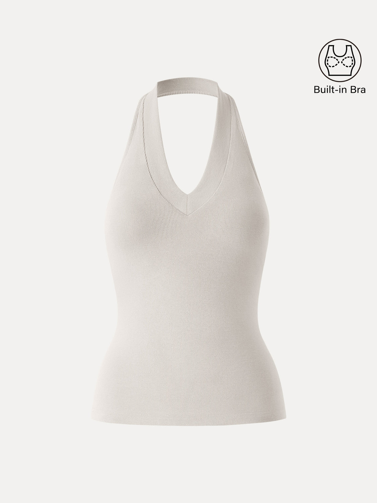 Plantive Halter Neck Open Back Built-In Bra Tank — original photo 12