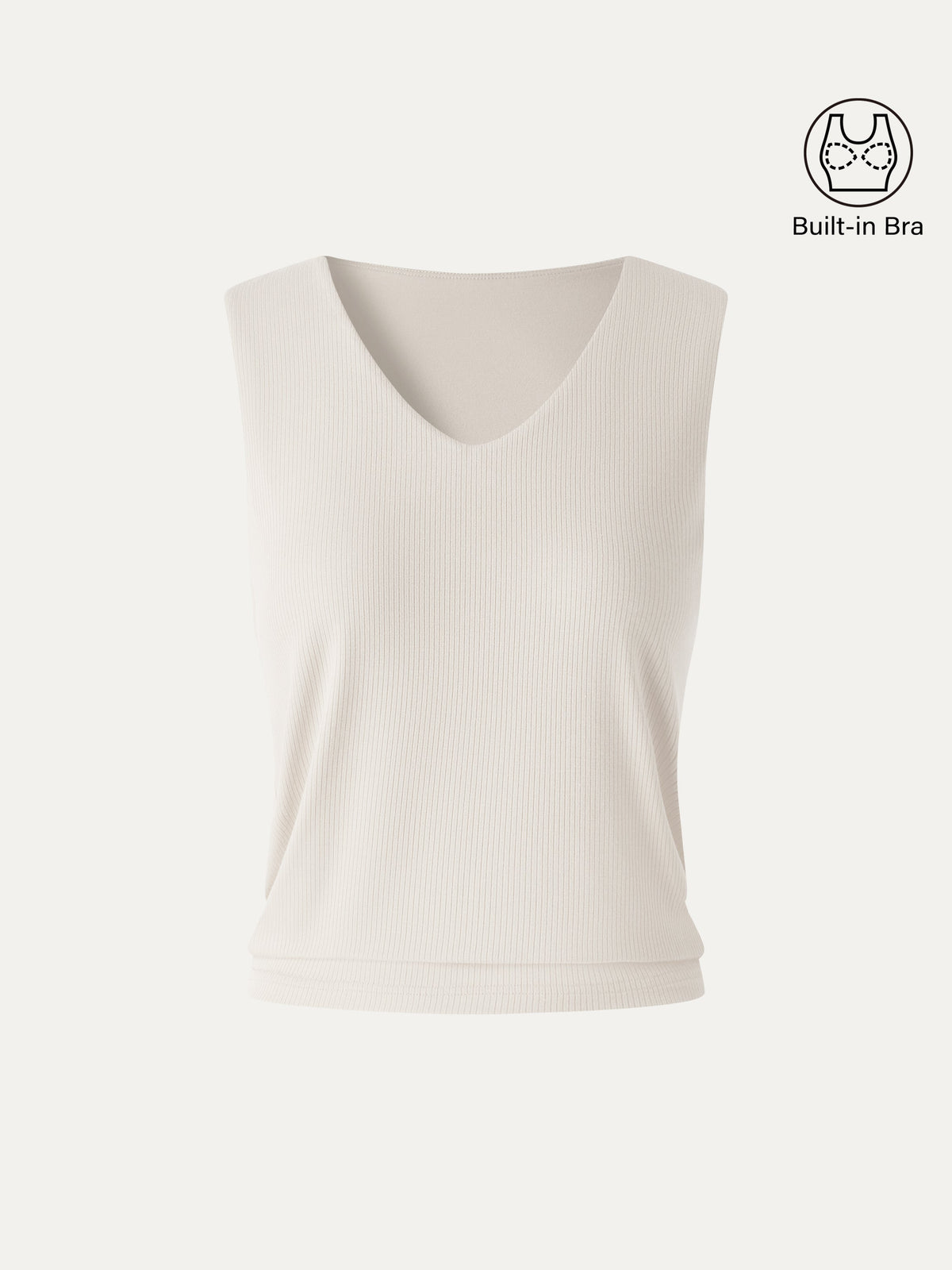 CoolTouch Ease V-Neck Wide Shoulder Built-In Bra Tank — original photo 10