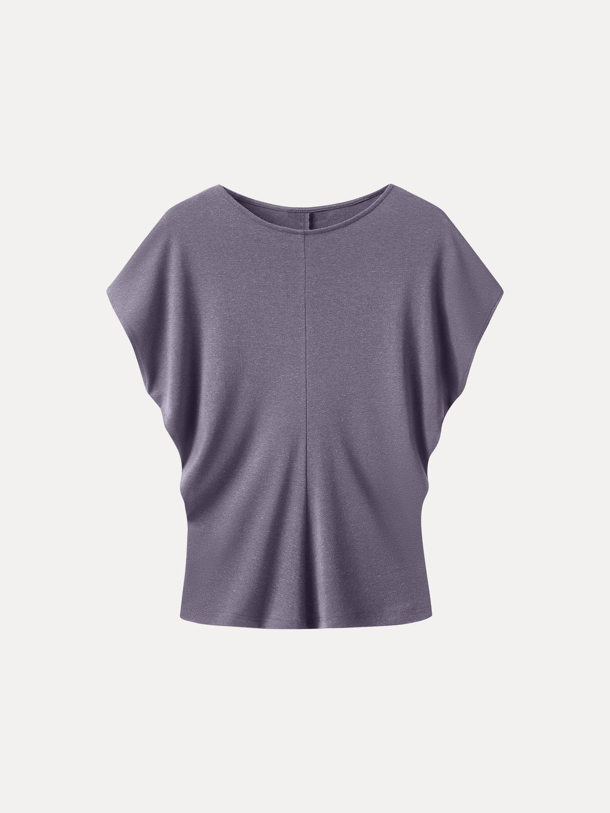 Linen-Blend Round Neck Relaxed Summer Top — original photo 9