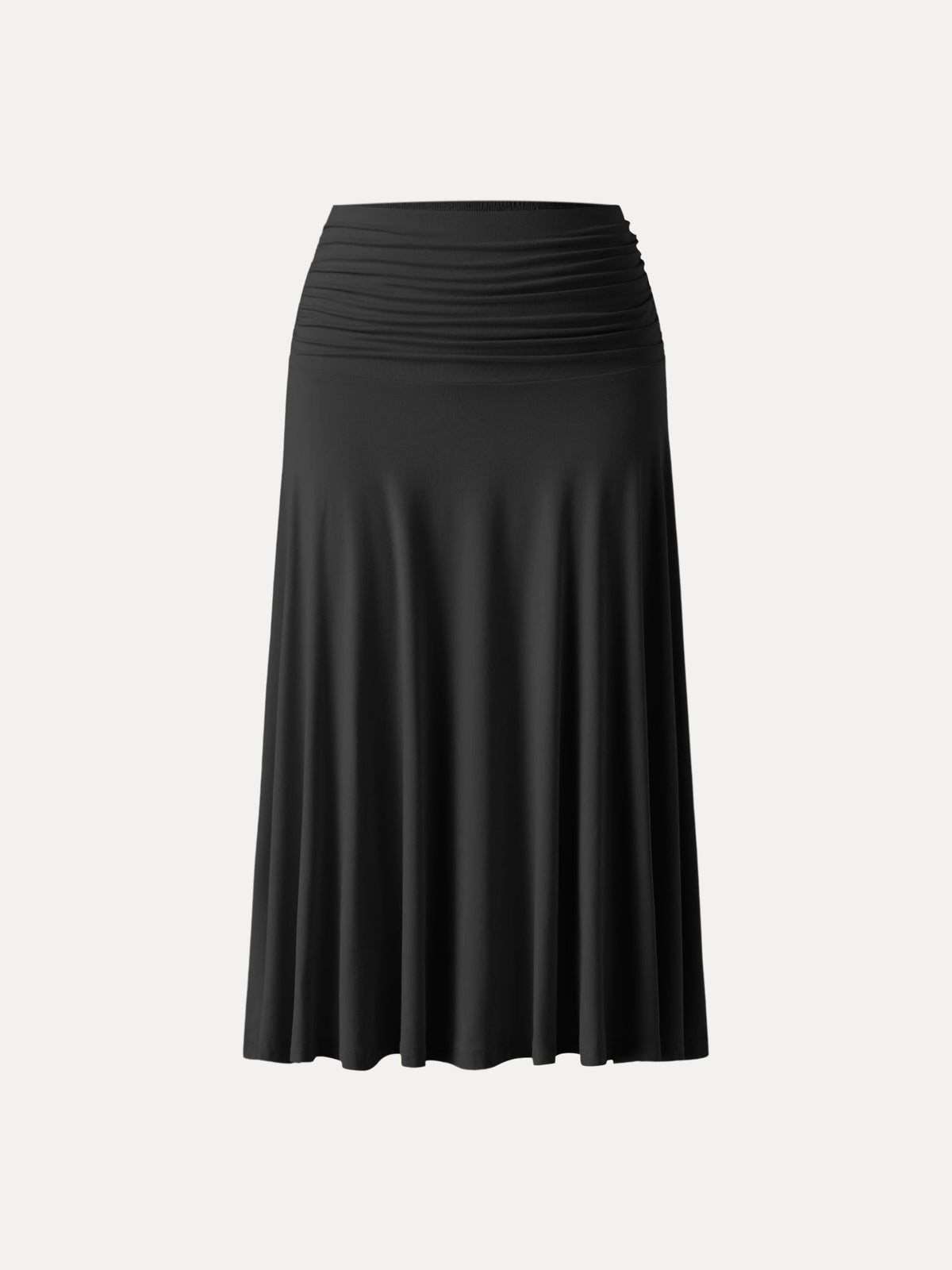 Flowy Side Ruched A-line Midi Skirt — original photo 11