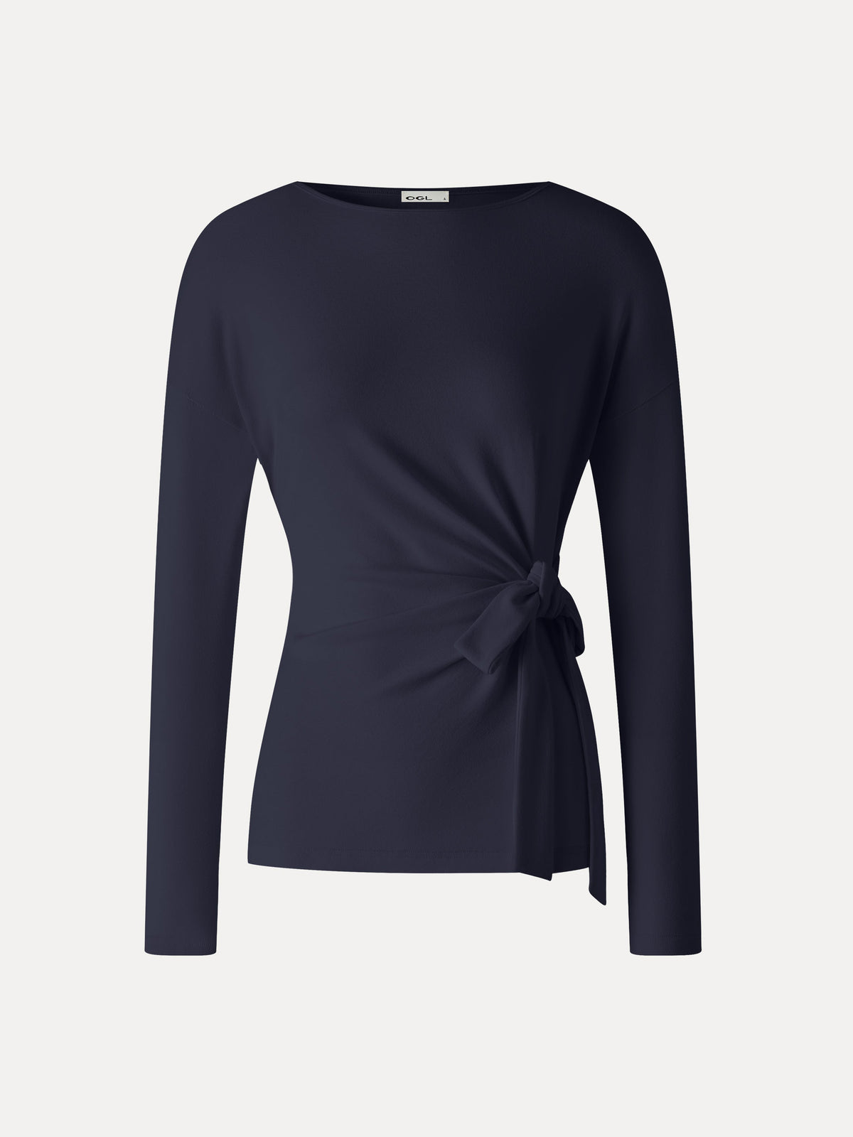 LiteWarm Boatneck Long Sleeve Tie-Waist Top — original photo 9
