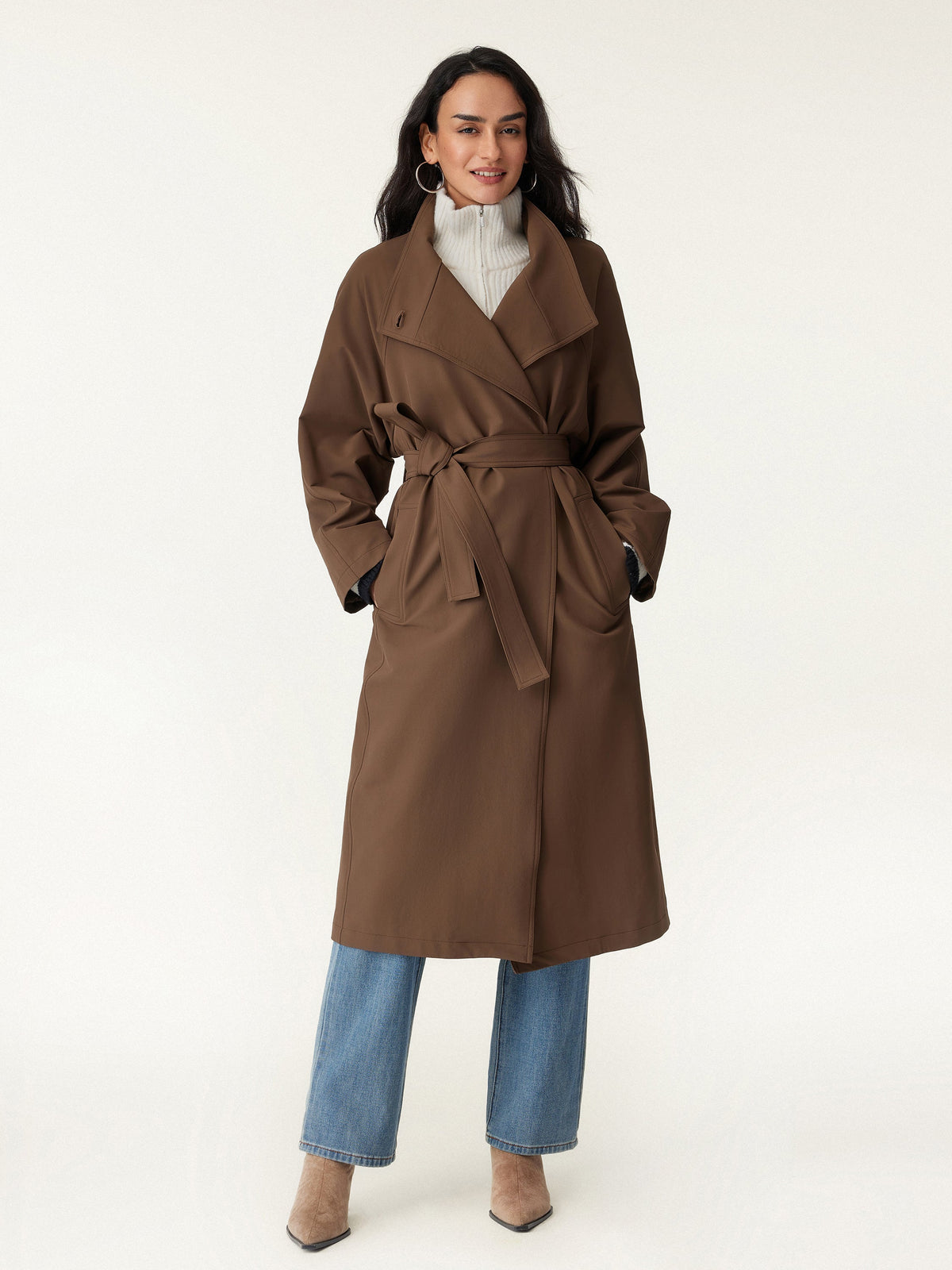 Waterproof Belted Trench Coat — original photo 3