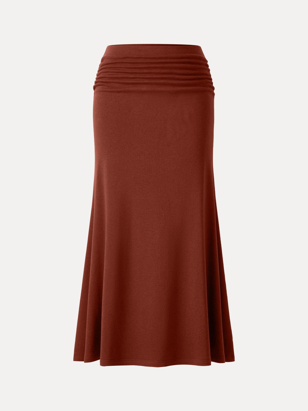 Prowarm Mid-Rise Ruched Flared Midi Skirt — original photo 6