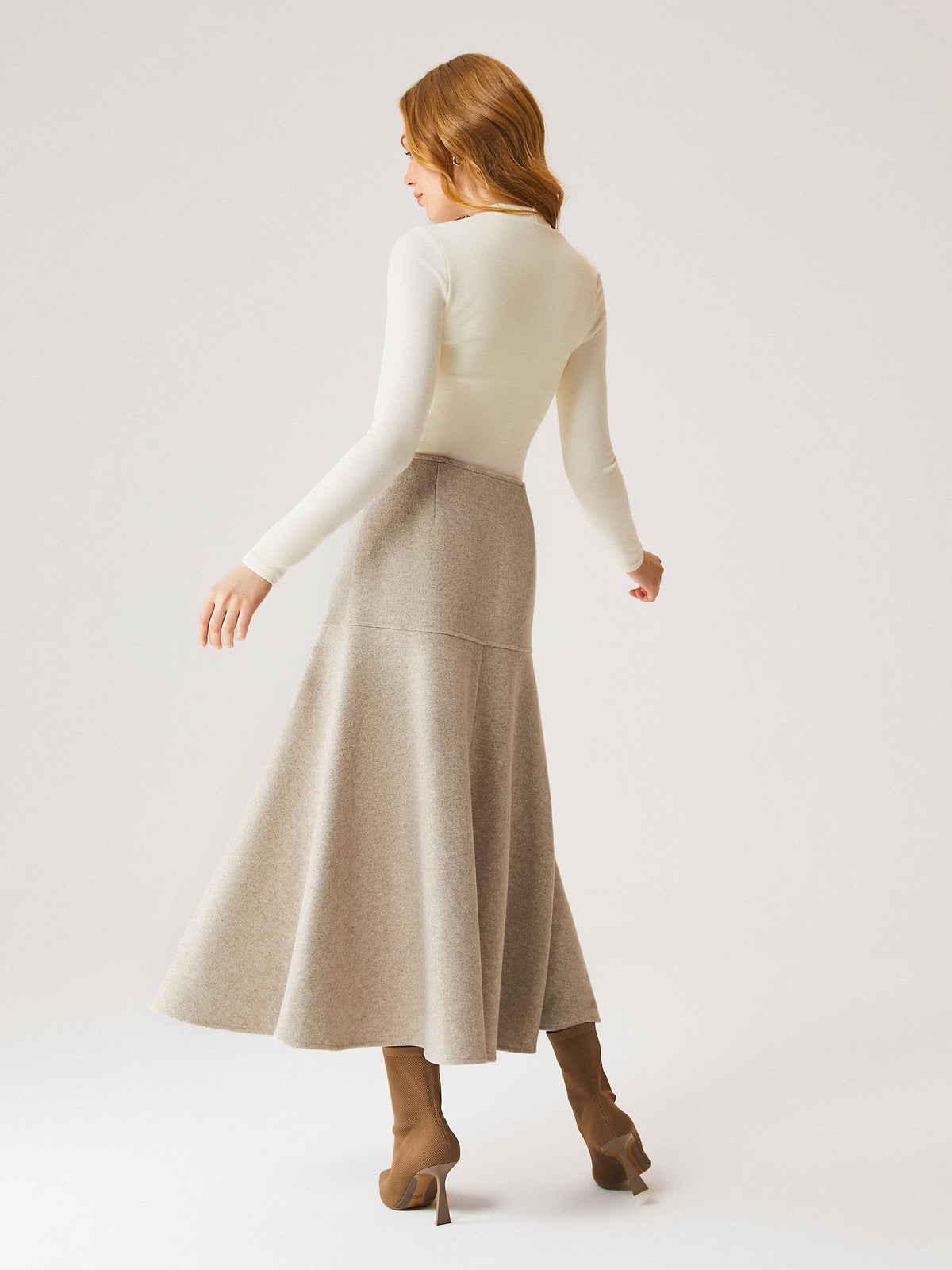FuzzLuxe Mid-Rise Circle Midi Skirt — original photo 5