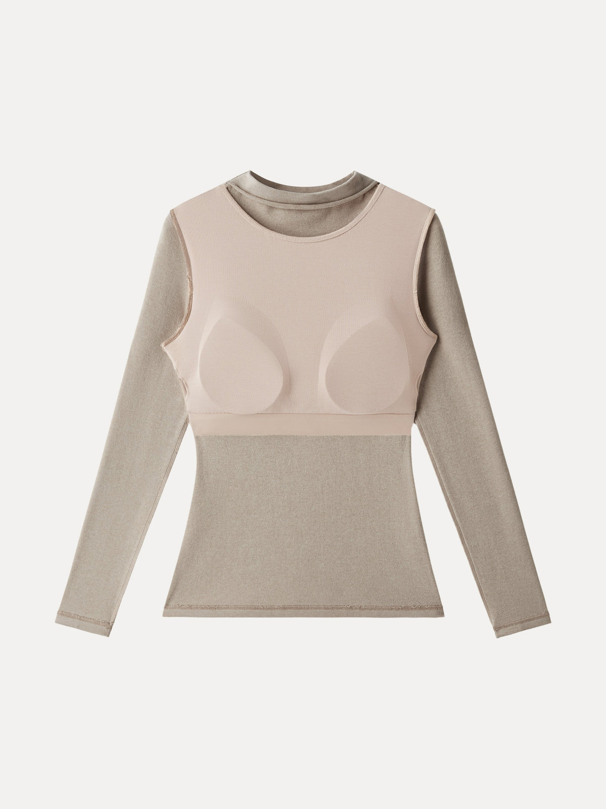 ProWarm Mockneck Long Sleeve Built-In Bra Top — original photo 6