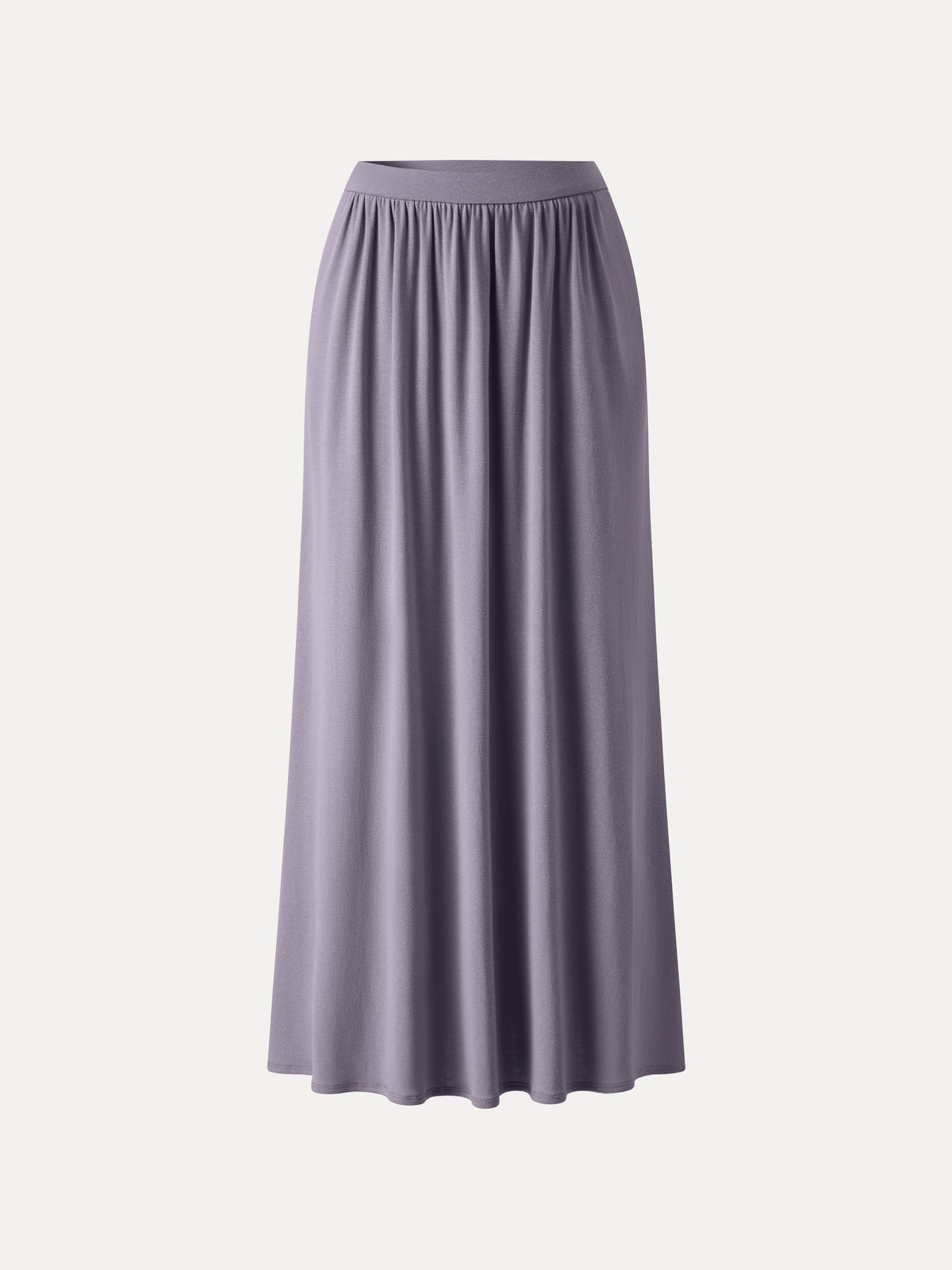 Soft Linen Knit Gathered A-Line Maxi Skirt with Pockets — original photo 9