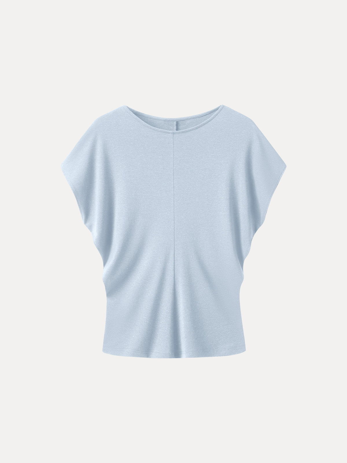 Linen-Blend Round Neck Relaxed Summer Top — original photo 7