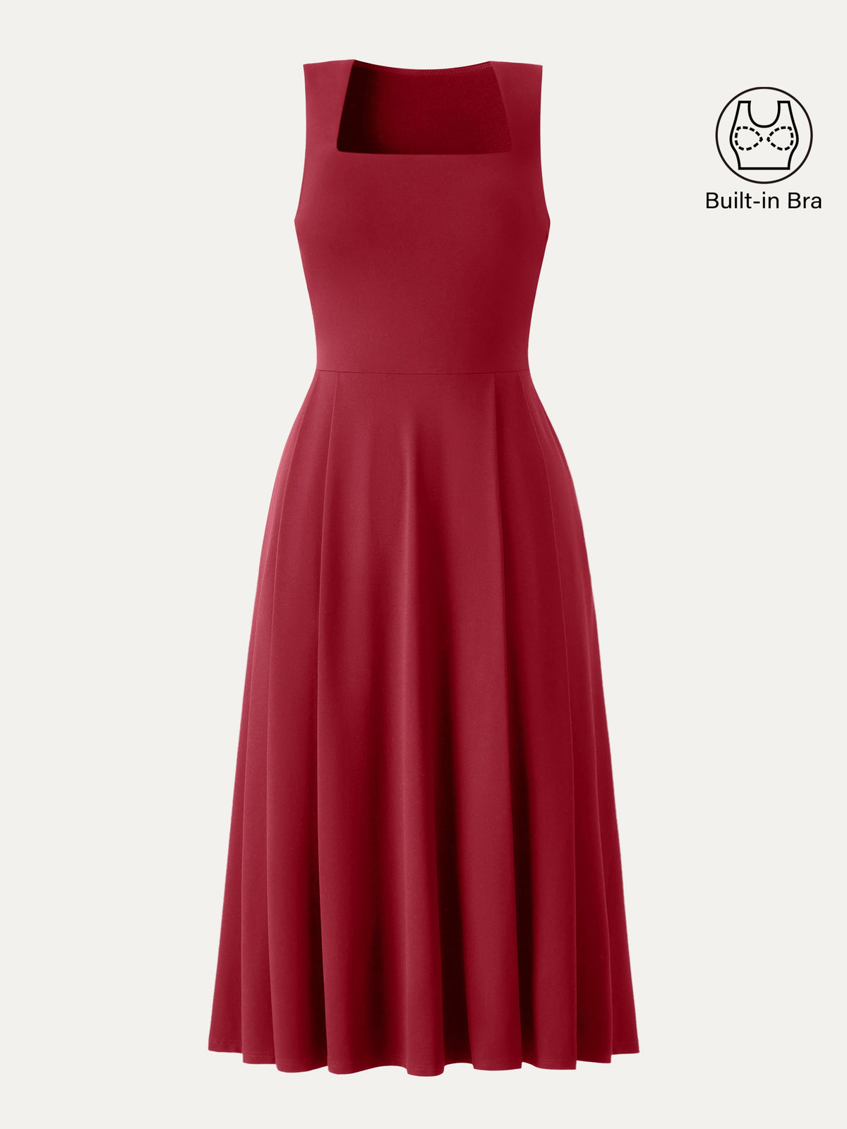 The Anytime Little Black Built-In Bra Dress with Pockets — original photo 9
