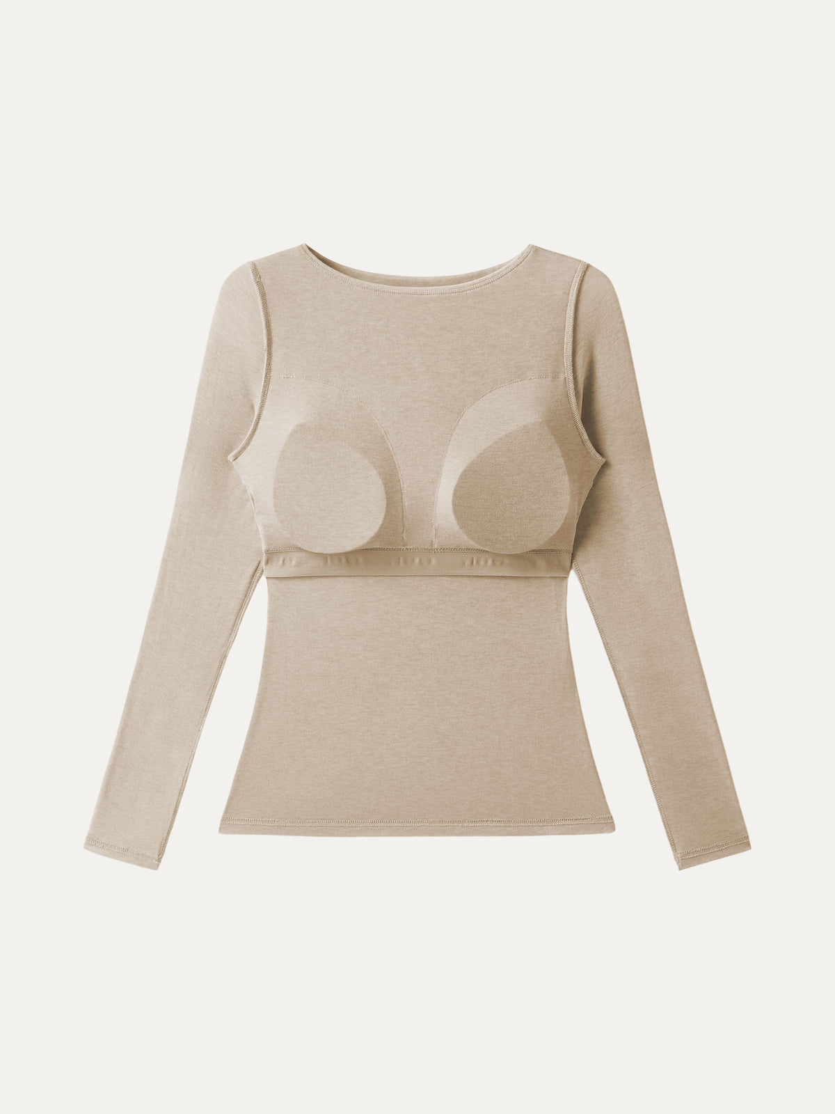 ProWarm Boatneck Ruched Overlap Built-In Bra Top — original photo 6