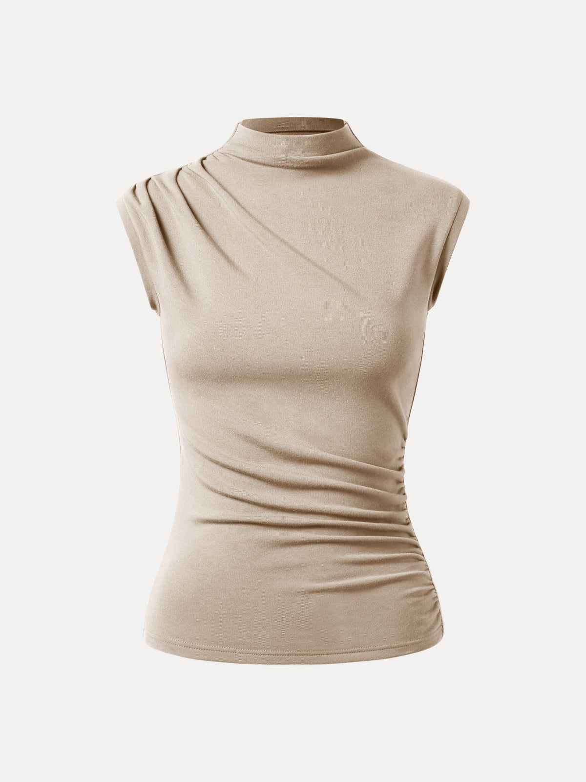 ProWarm Mock Neck Sleeveless Ruched Top — original photo 14