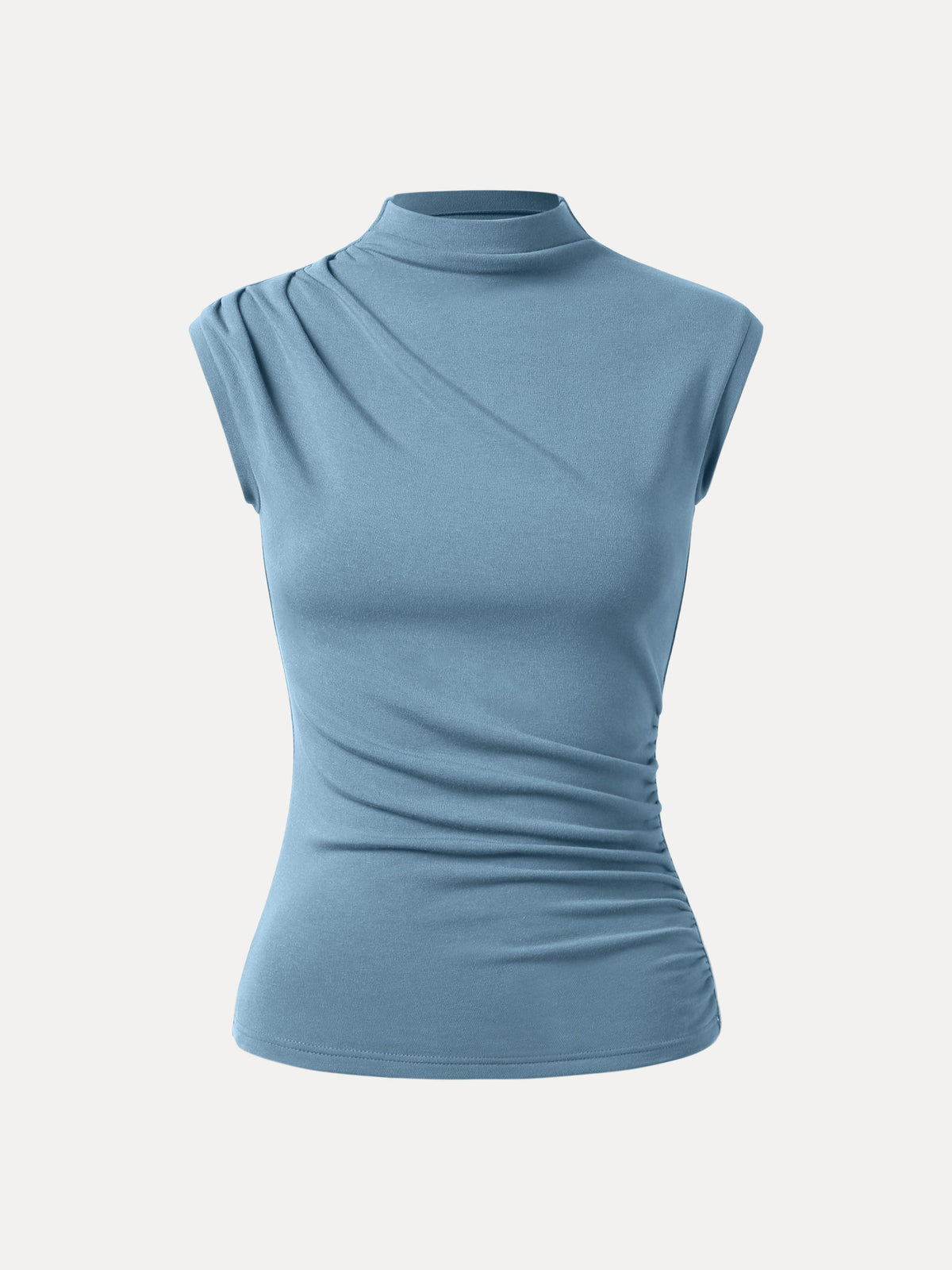 ProWarm Mock Neck Sleeveless Ruched Top — original photo 16