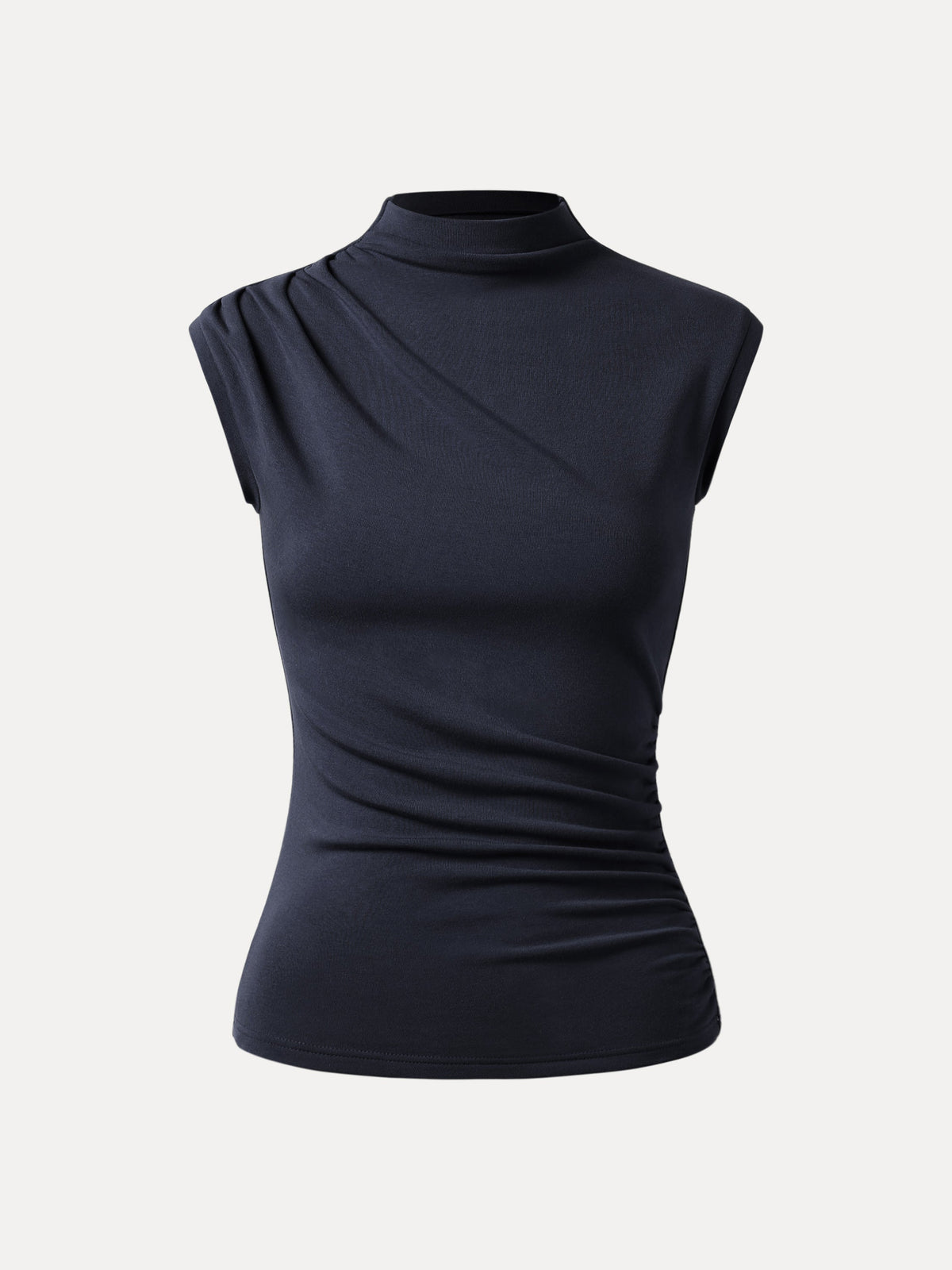 ProWarm Mock Neck Sleeveless Ruched Top — original photo 13