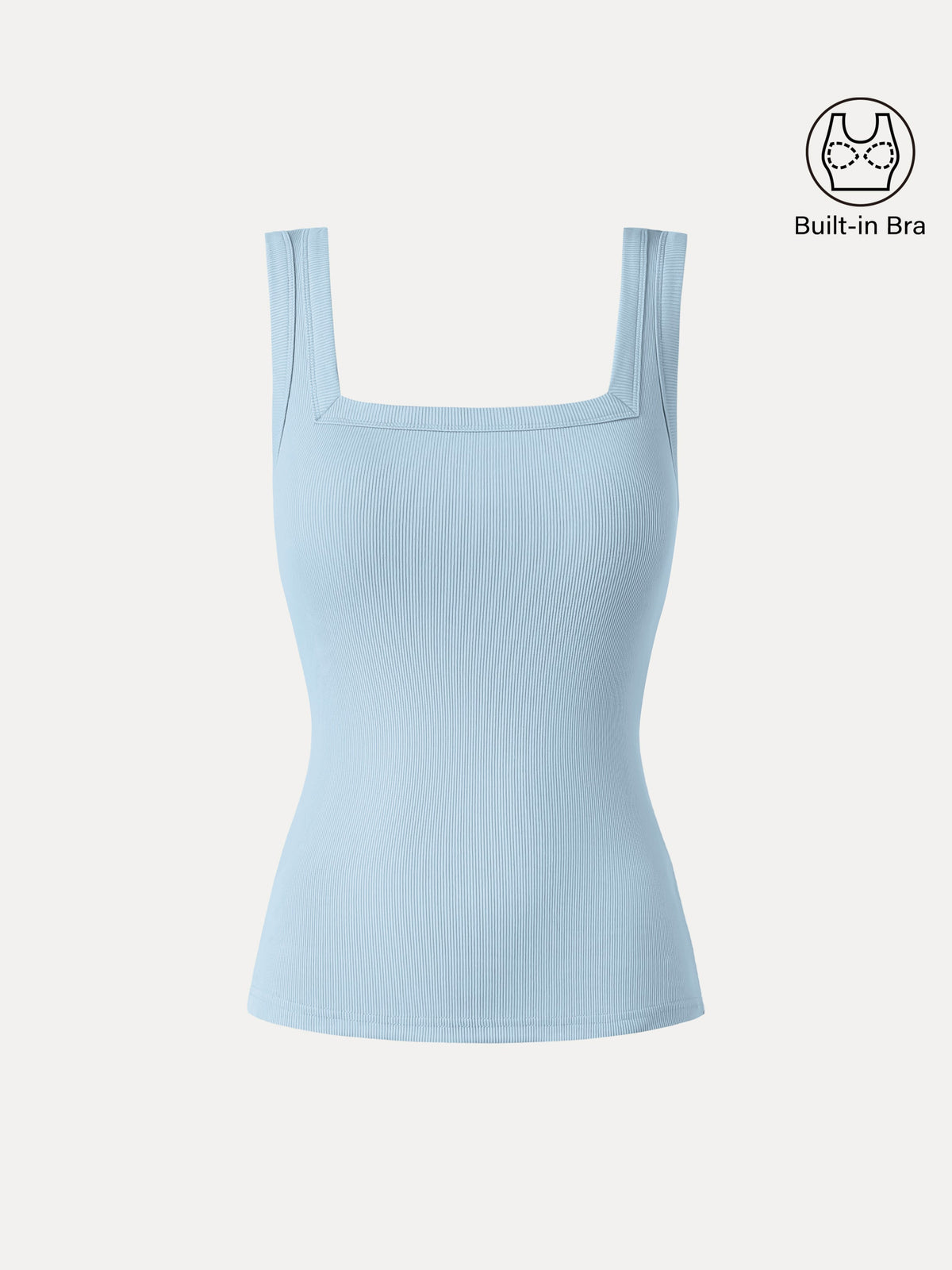 Slinky Square Open-Back Bra Tank Top — original photo 9