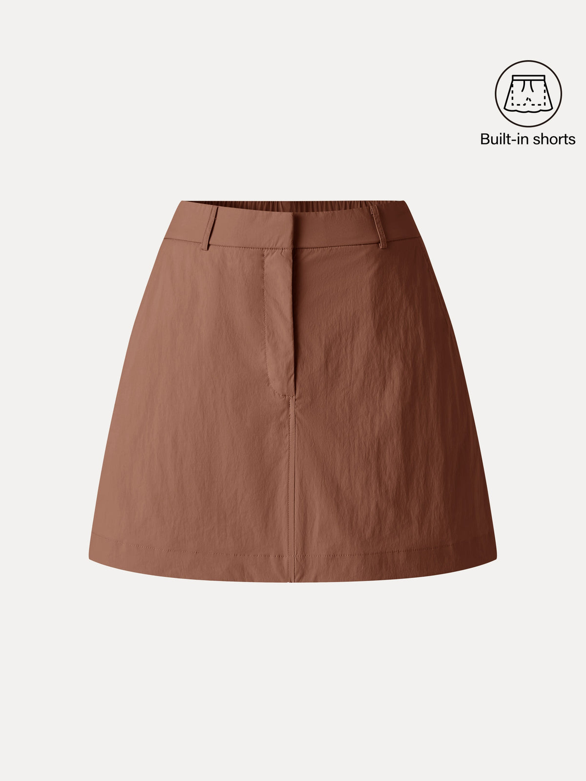 Lightweight Water-Repellent High-Rise Fly-Front Skort — original photo 10
