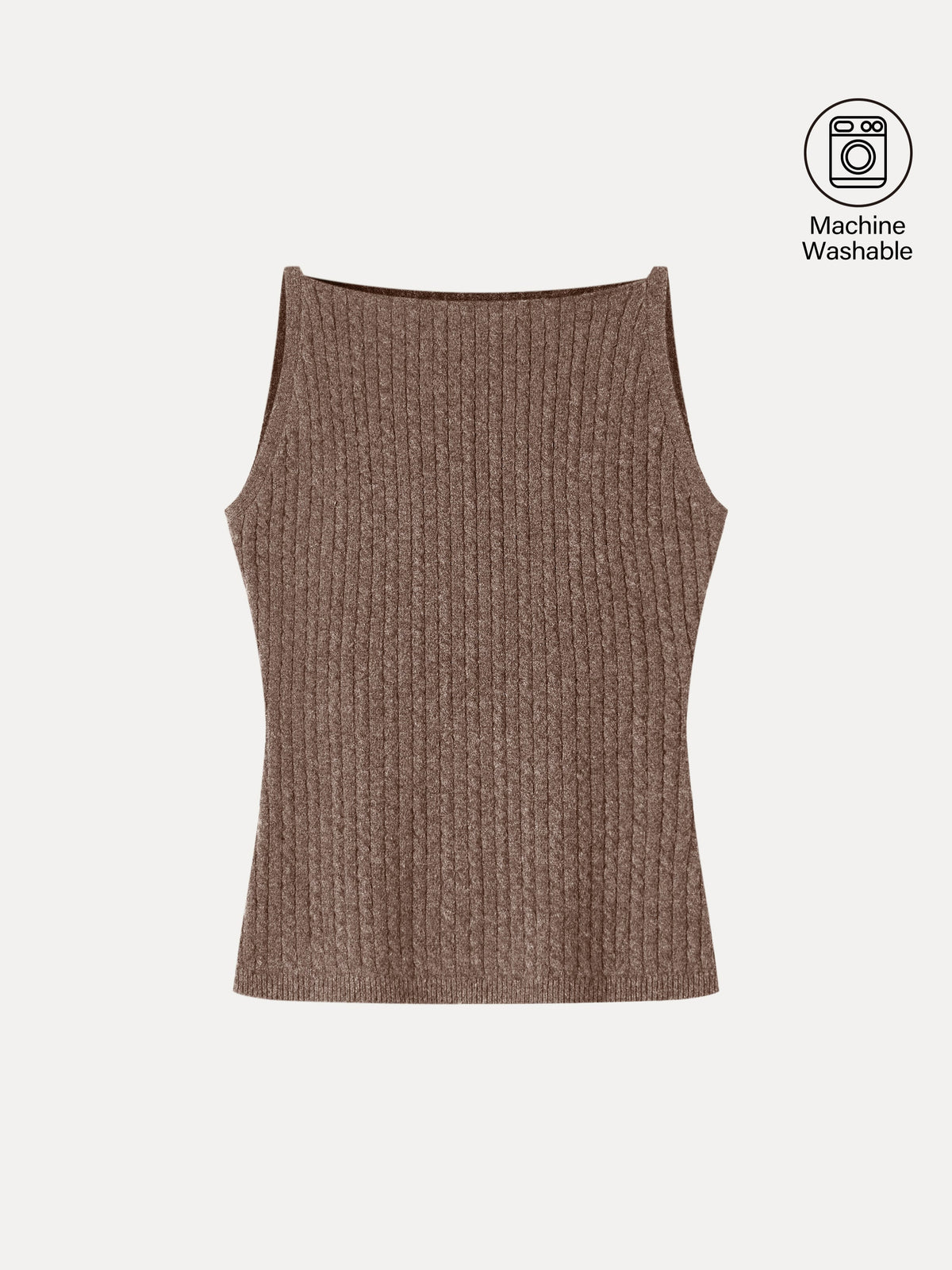 Merino-Blend Sleeveless Cable-Knit Sweater Tank — original photo 11