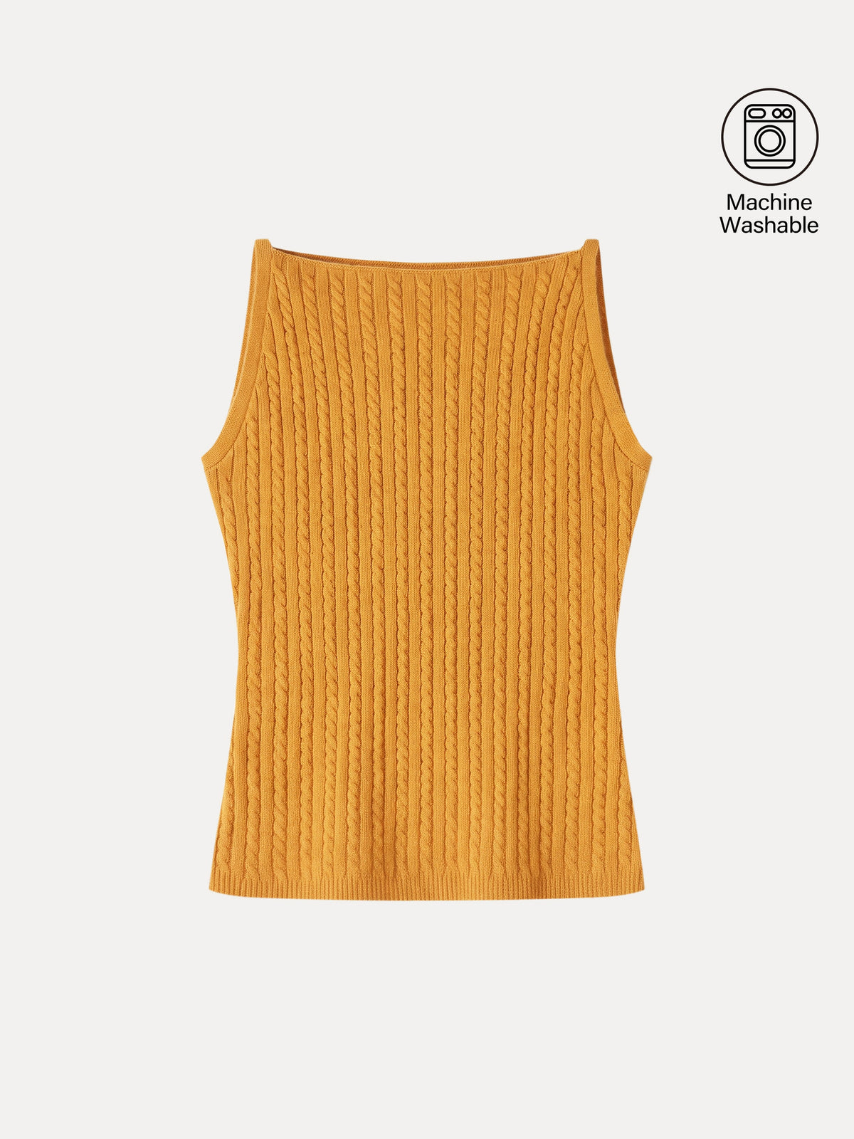 Merino-Blend Sleeveless Cable-Knit Sweater Tank — original photo 8
