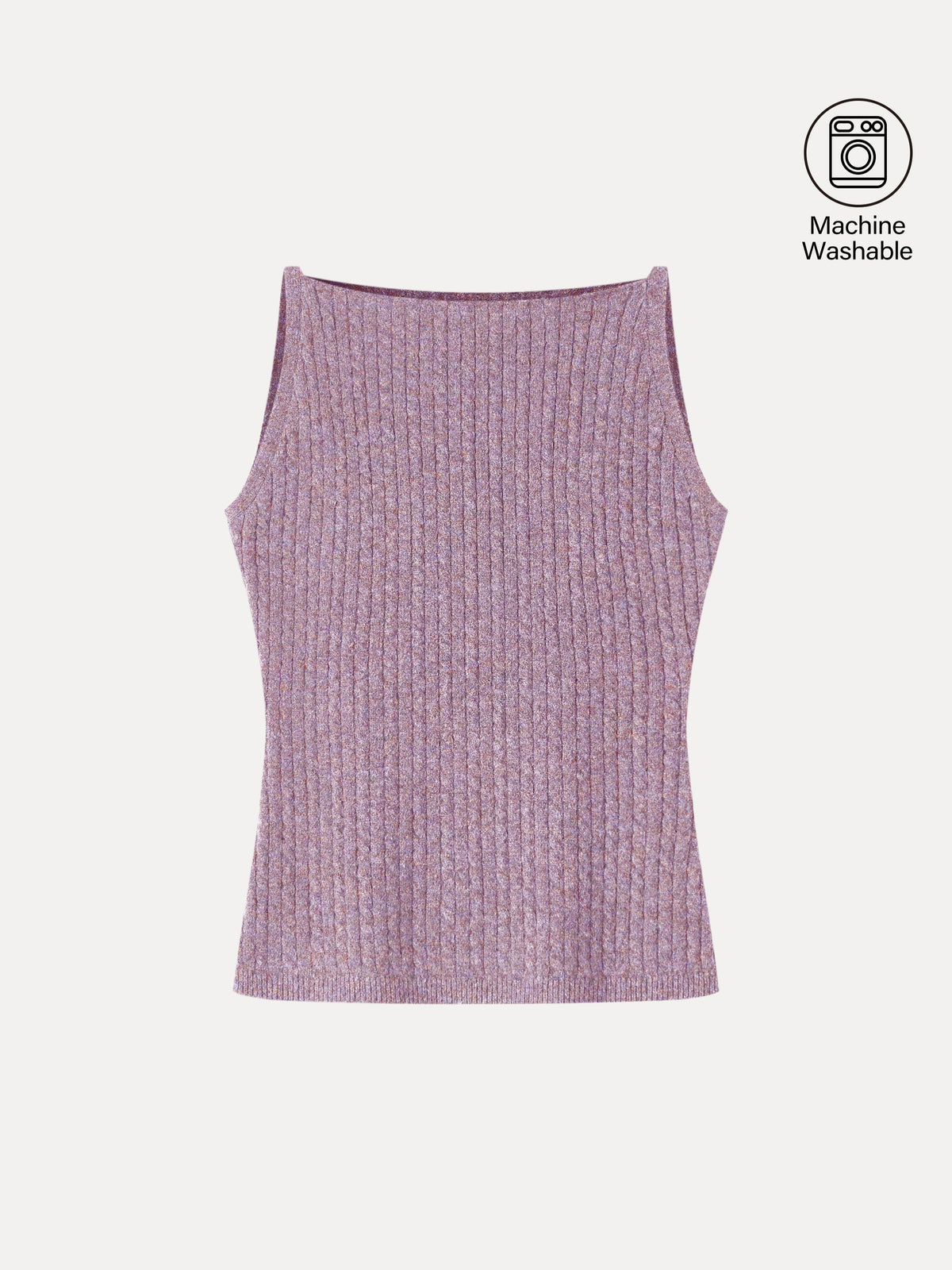 Merino-Blend Sleeveless Cable-Knit Sweater Tank — original photo 9