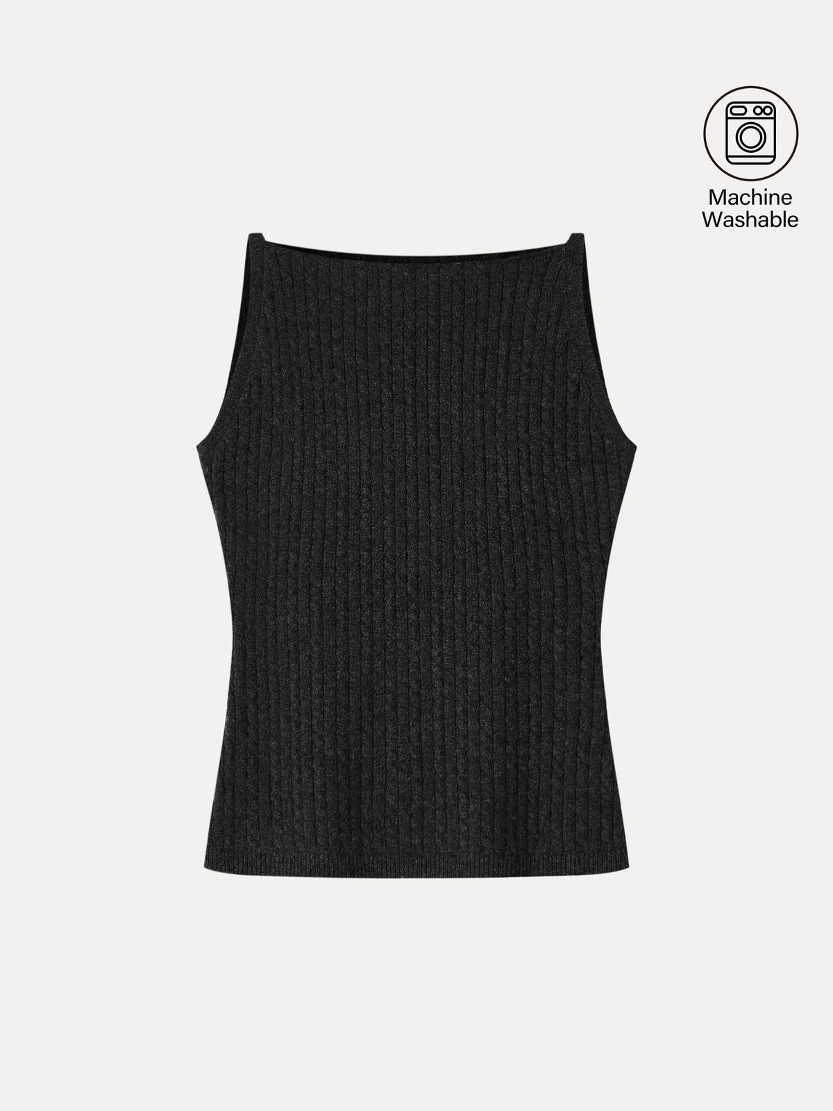 Merino-Blend Sleeveless Cable-Knit Sweater Tank — original photo 14