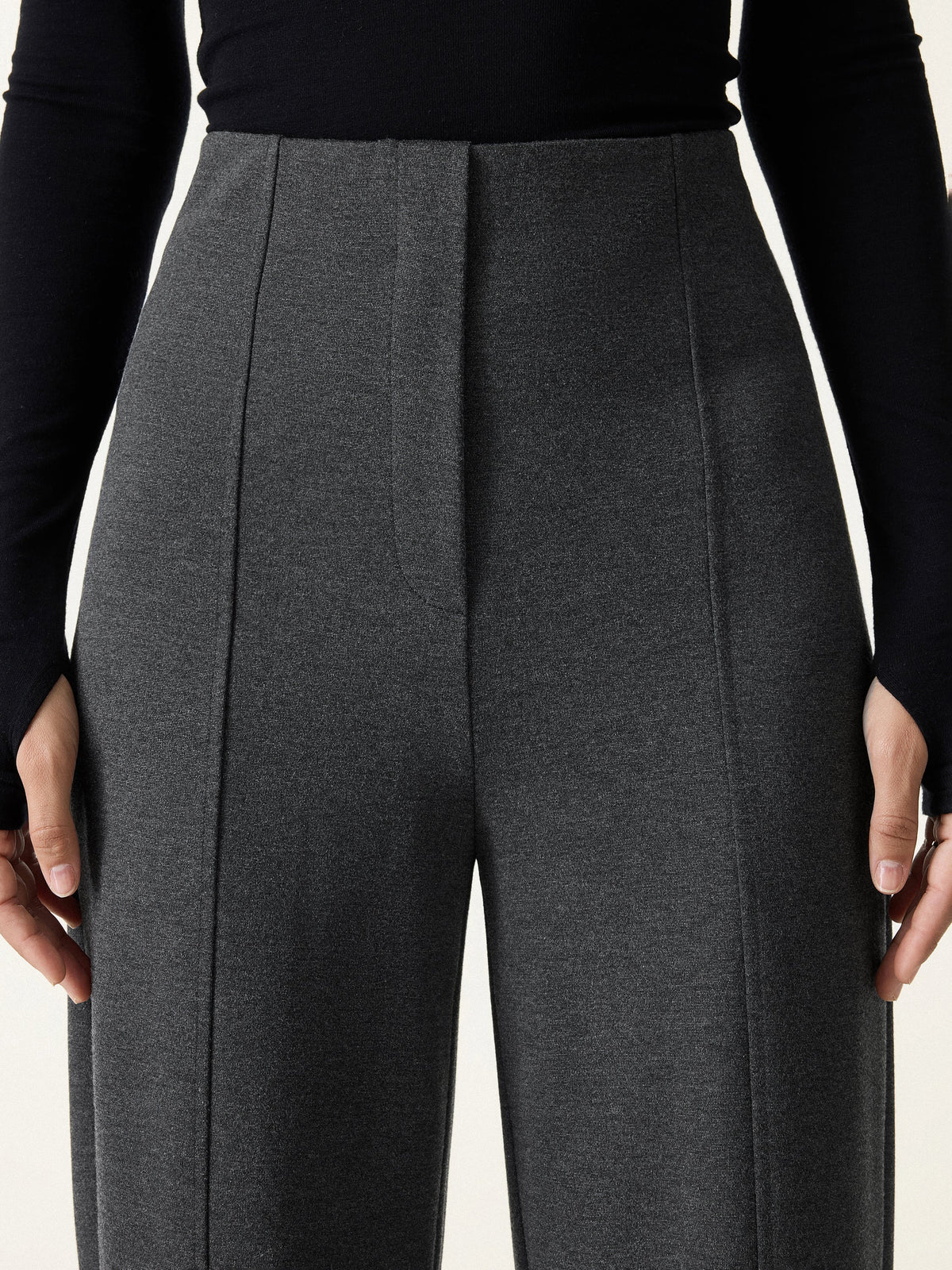 Ponte High-Rise Straight-Leg Pants with Pockets — original photo 6