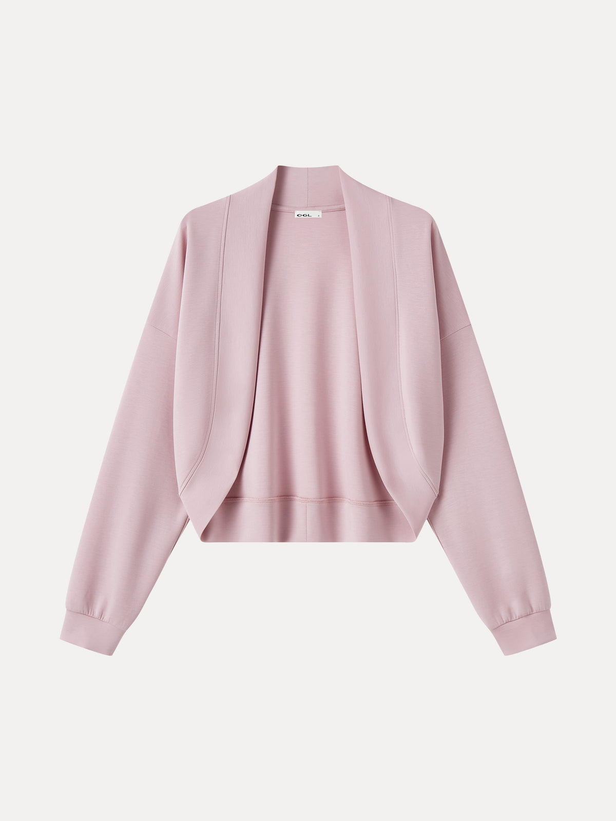 Lyocell Spacer Knit Long Sleeve Drop-Shoulder Shrug Cardigan — original photo 6