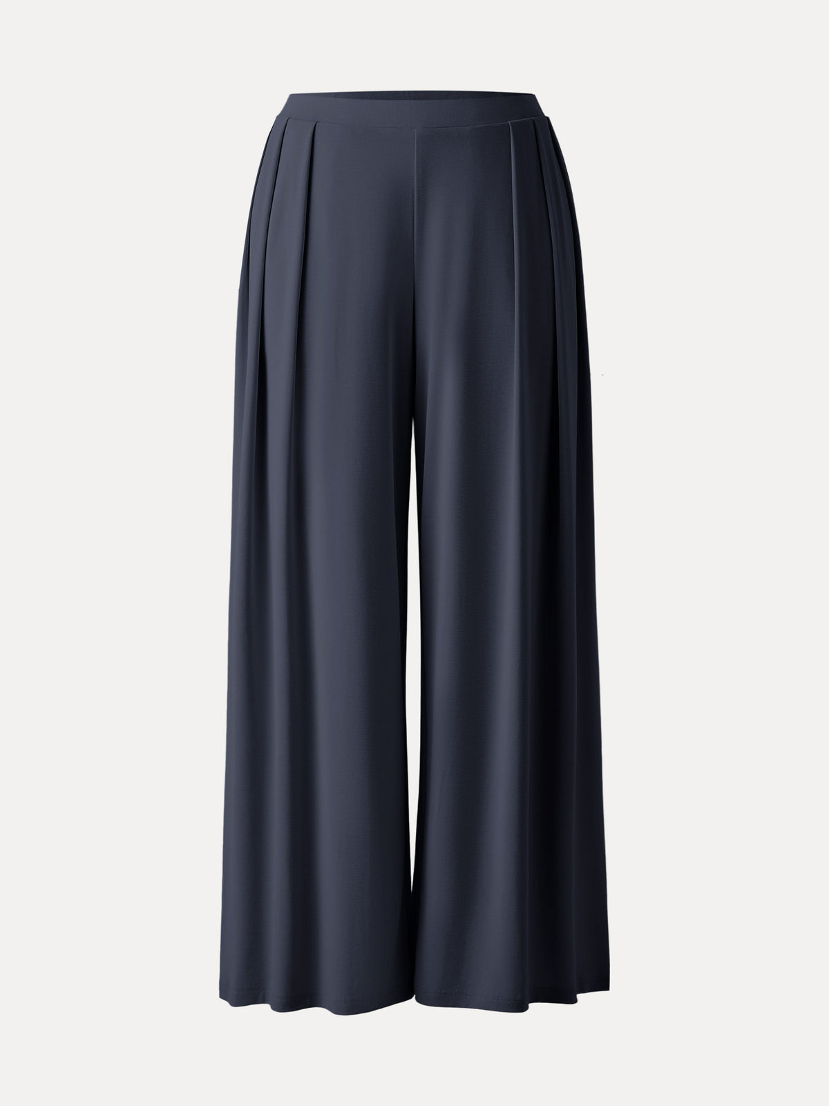 Sandwashed Mid Rise Pleated Wide Leg Palazzo Pant with Pockets — original photo 8