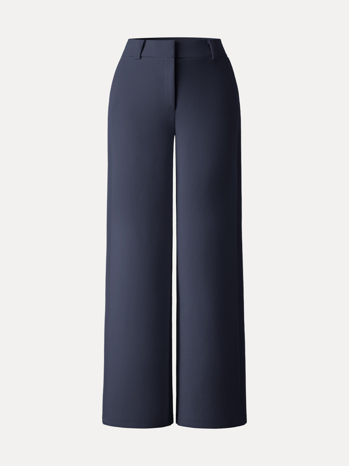 Stretchy Mid Rise Fly-Front Wide Leg Trouser — original photo 11