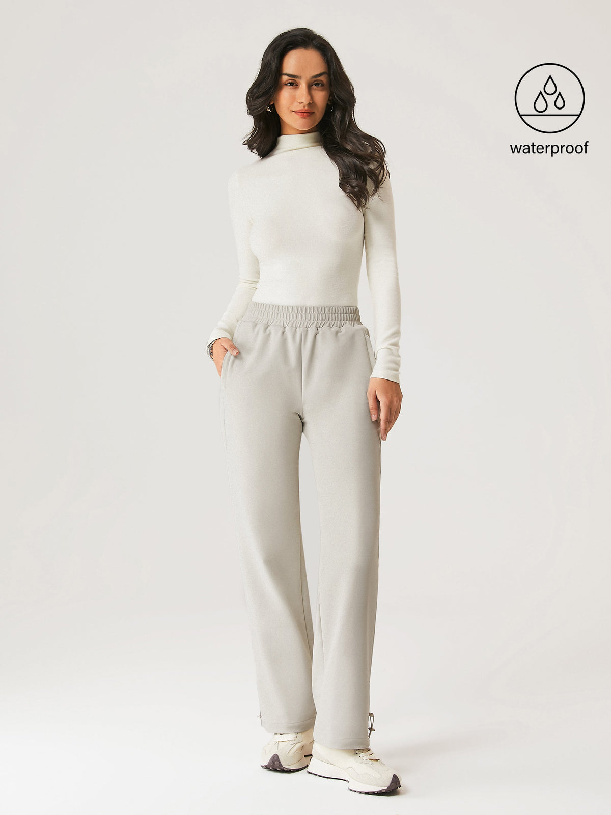 Water-Proof Fleece-Lined Elastic Waist Pant — original photo 2