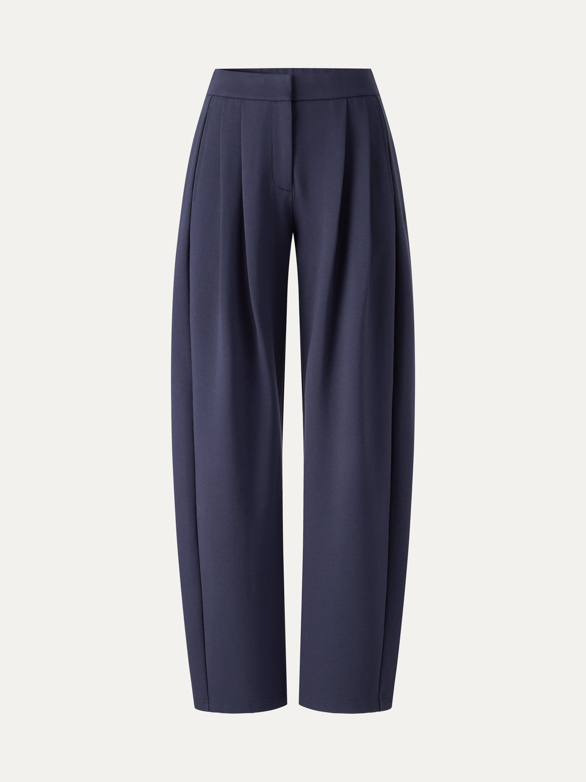 Ponte Low-Rise Ankled Barrel Pants with Pockets — original photo 6