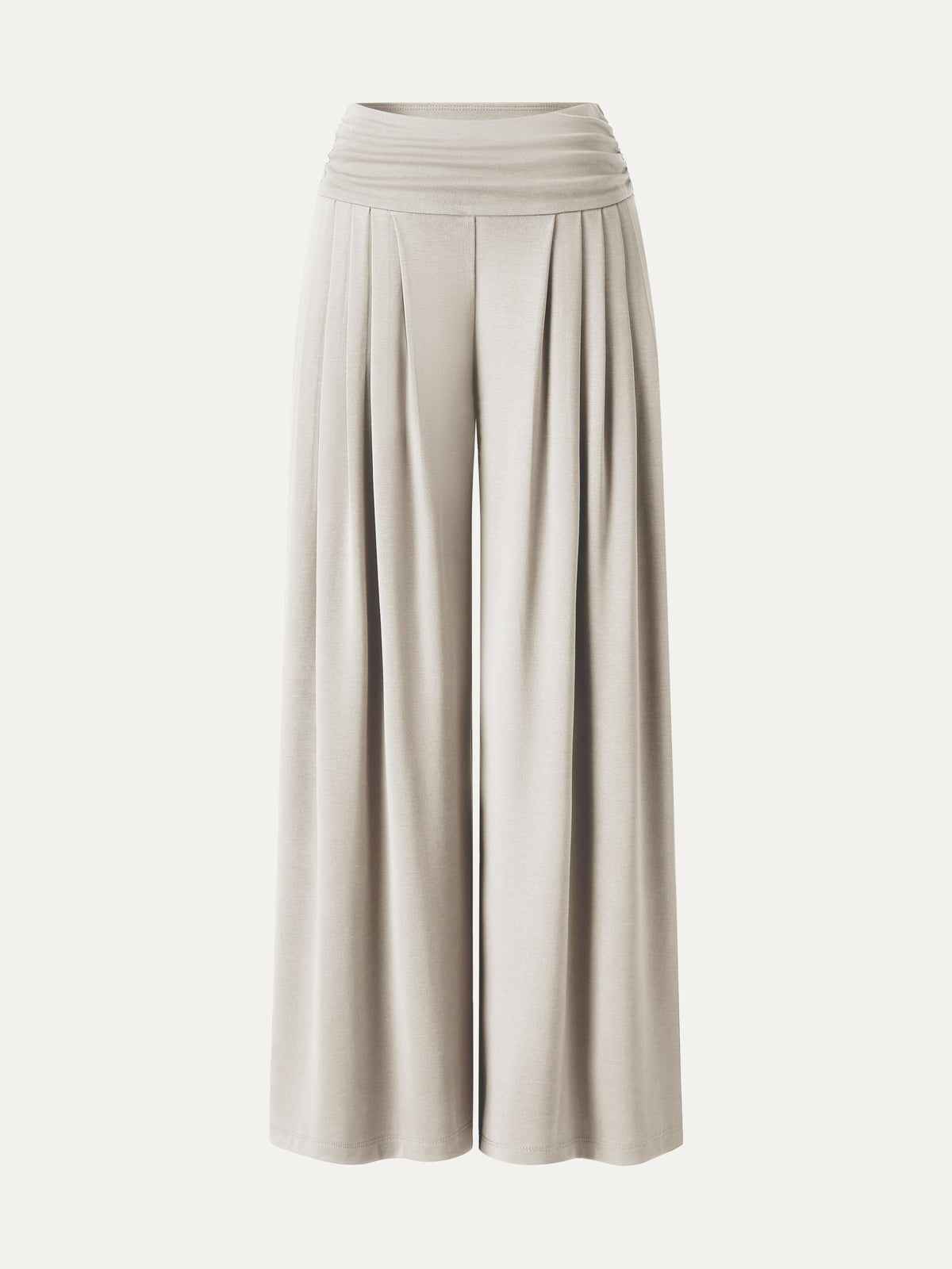 Sandwashed Super Flowy Tucked Palazzo Pant with Pockets — original photo 7
