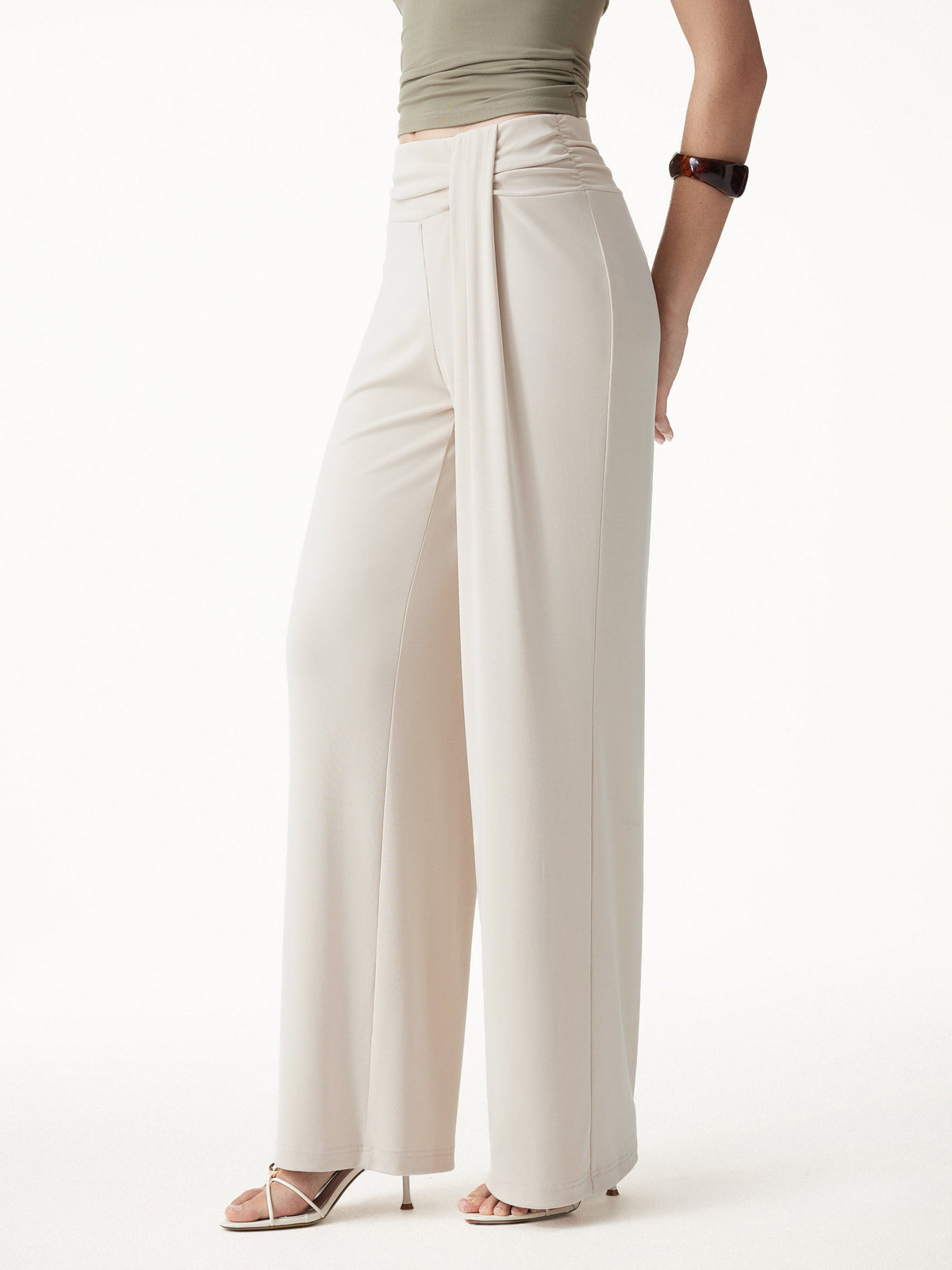 Mid-Rise Relaxed Wide-Leg Lounge Pants — original photo 4
