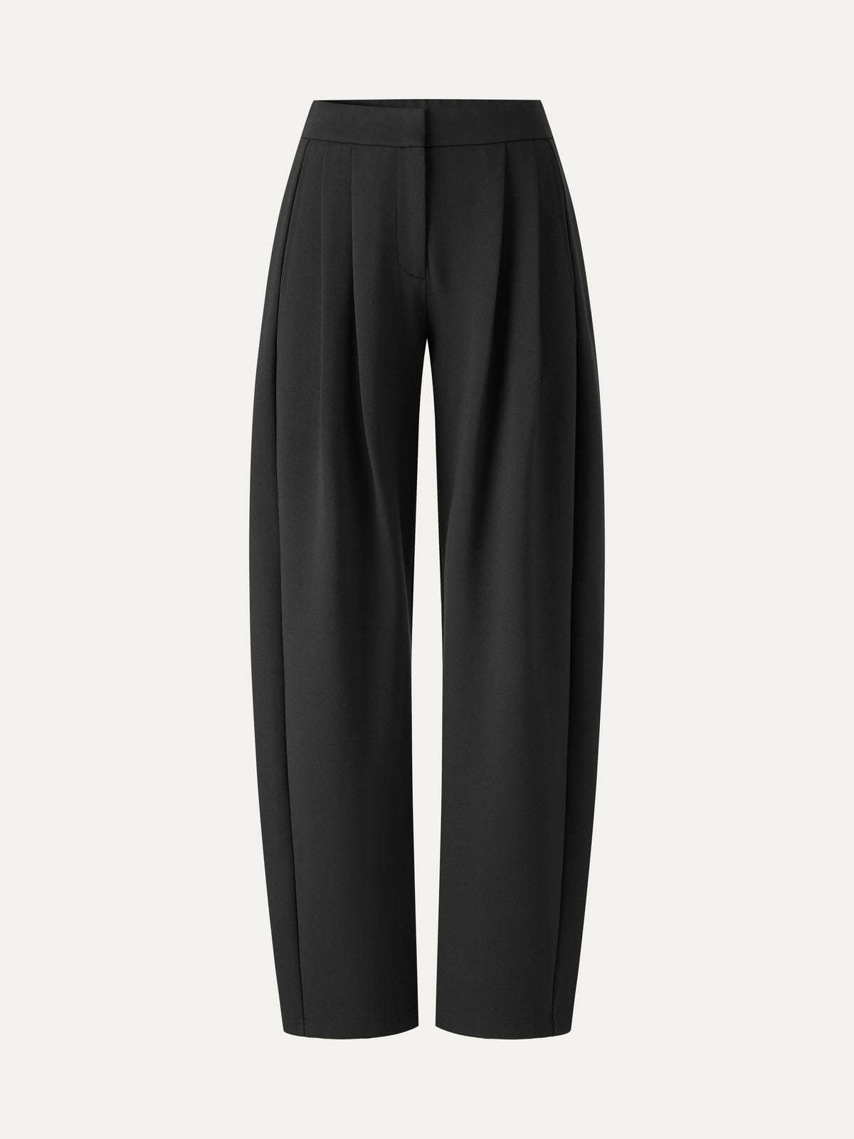 Ponte Low-Rise Ankled Barrel Pants with Pockets — original photo 8