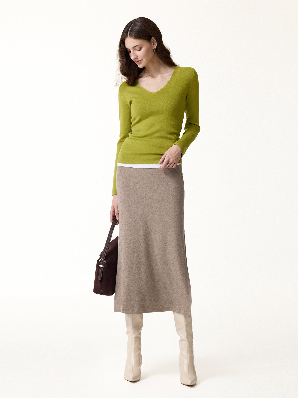 The Everyday V-Neck Merino-Blend Sweater — original photo 2