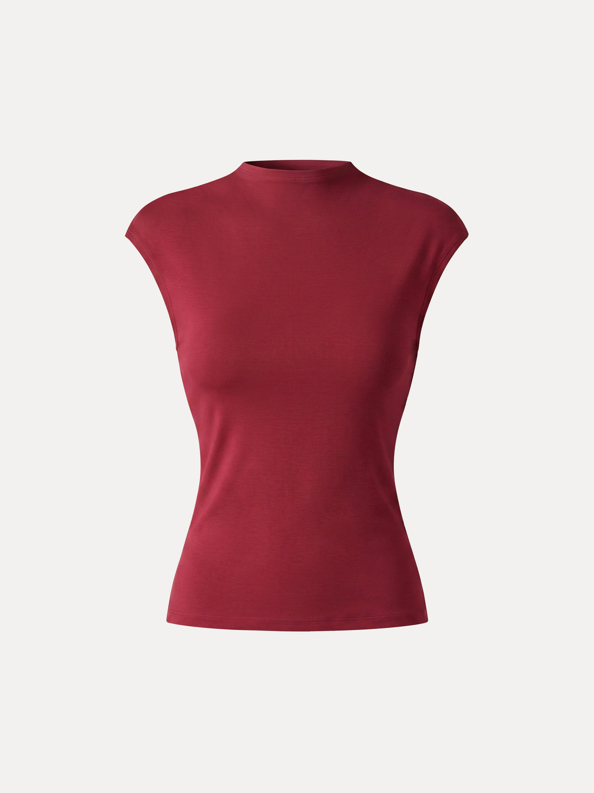 LiteWarm Lyocell-Wool Mock Neck Sleeveless Top — original photo 10