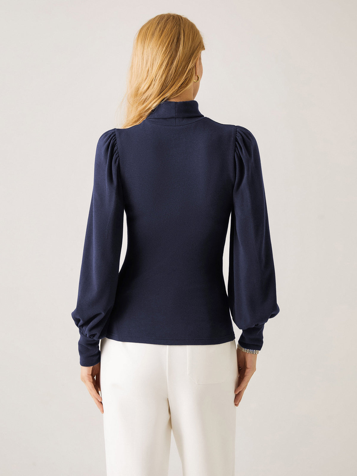 ProWarm Turtleneck Puff Sleeve Top — original photo 9