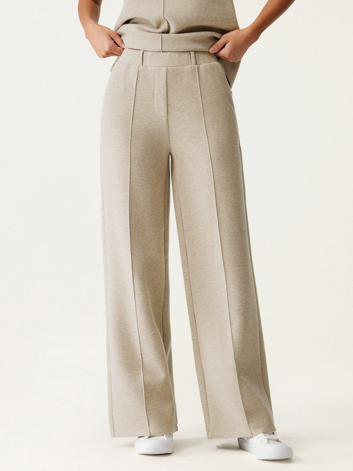 High Waisted Warm Straight Leg Pull On Pant — original photo 1