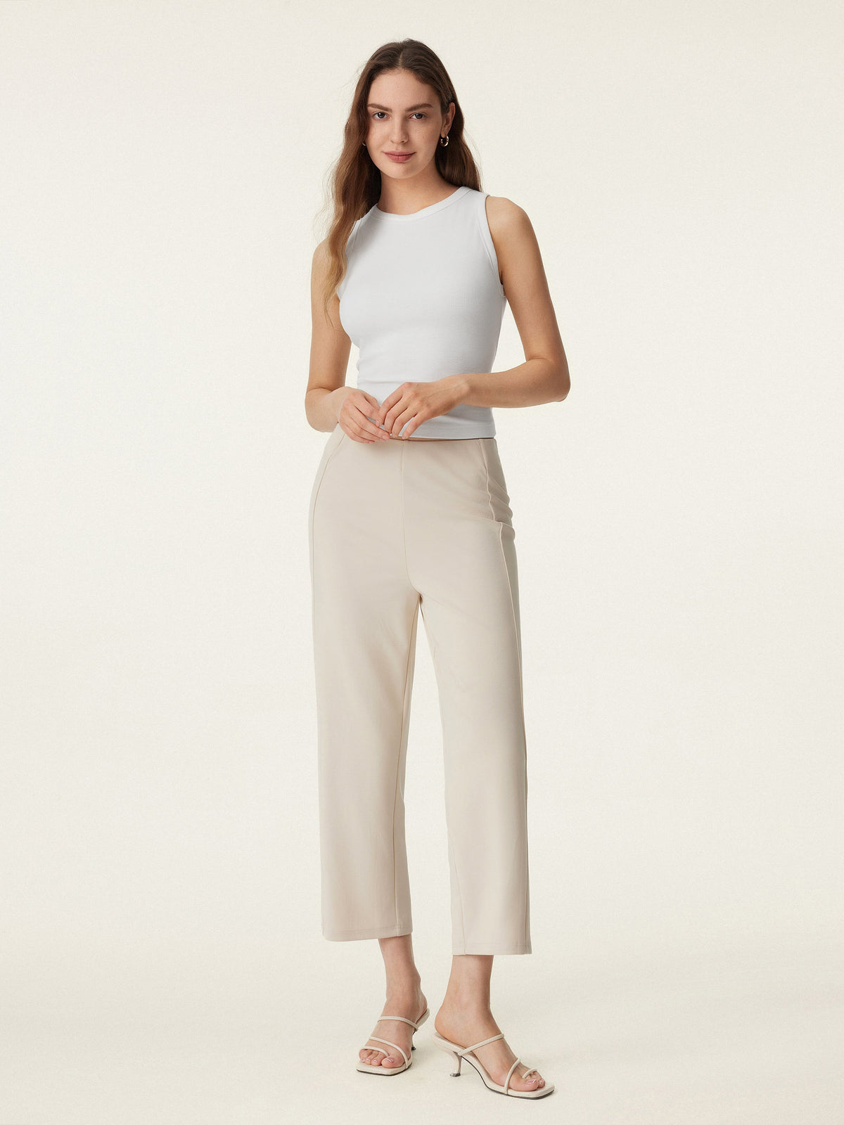 Crewneck Cotton New Airy Built-In Bra Tank — original photo 5