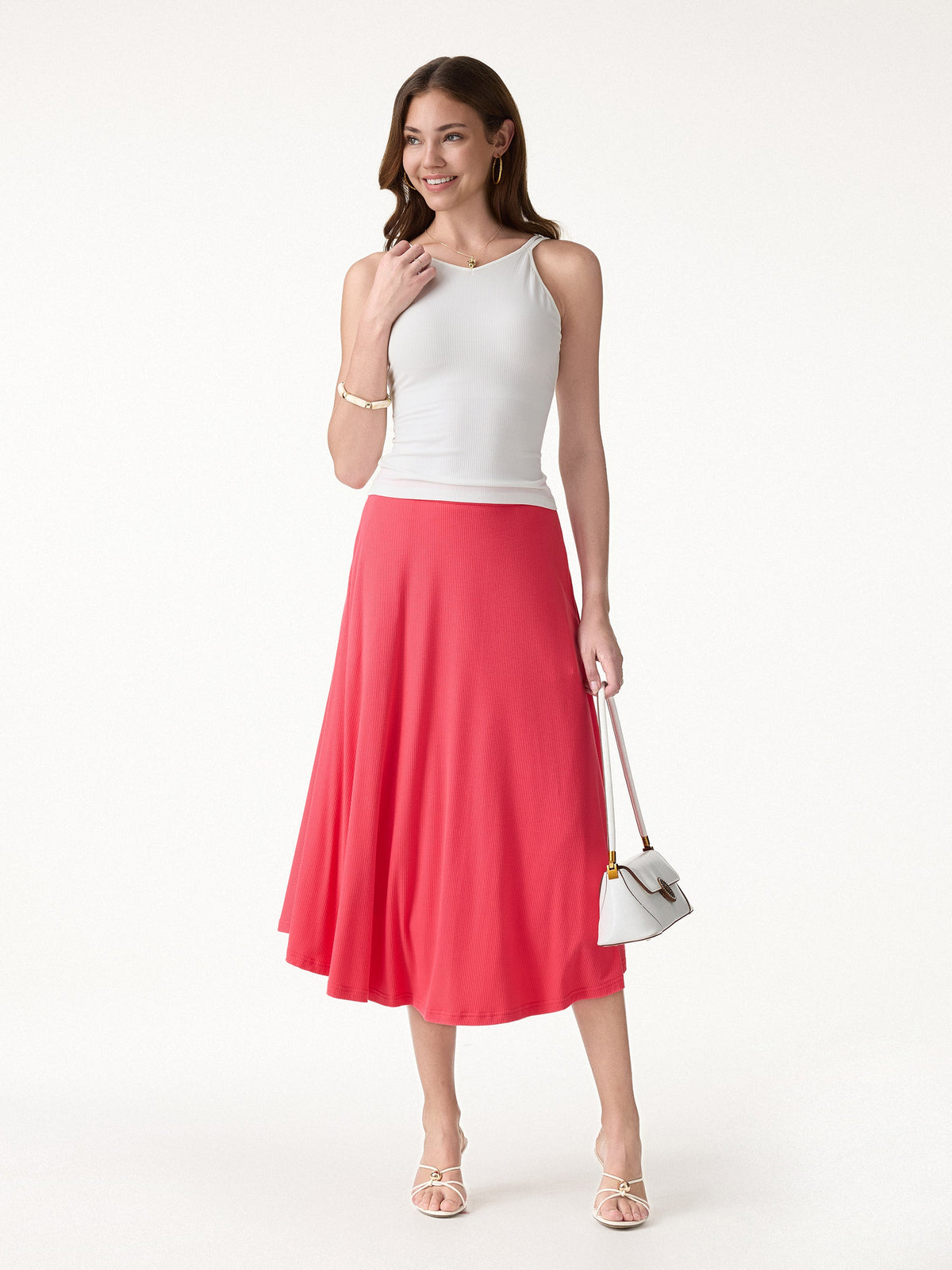 CoolTouch Midi Circle Flare Skirt with Pockets — original photo 3