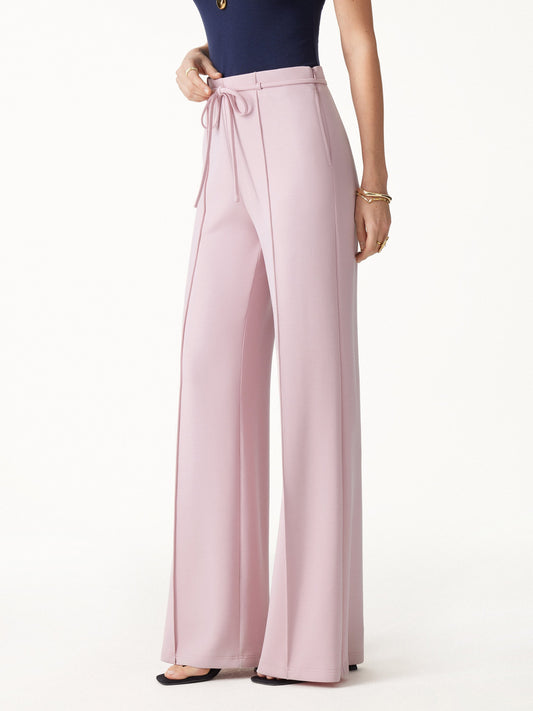 Lyocell Spacer Knit High-Rise Flare Pants with Pockets — original photo 1